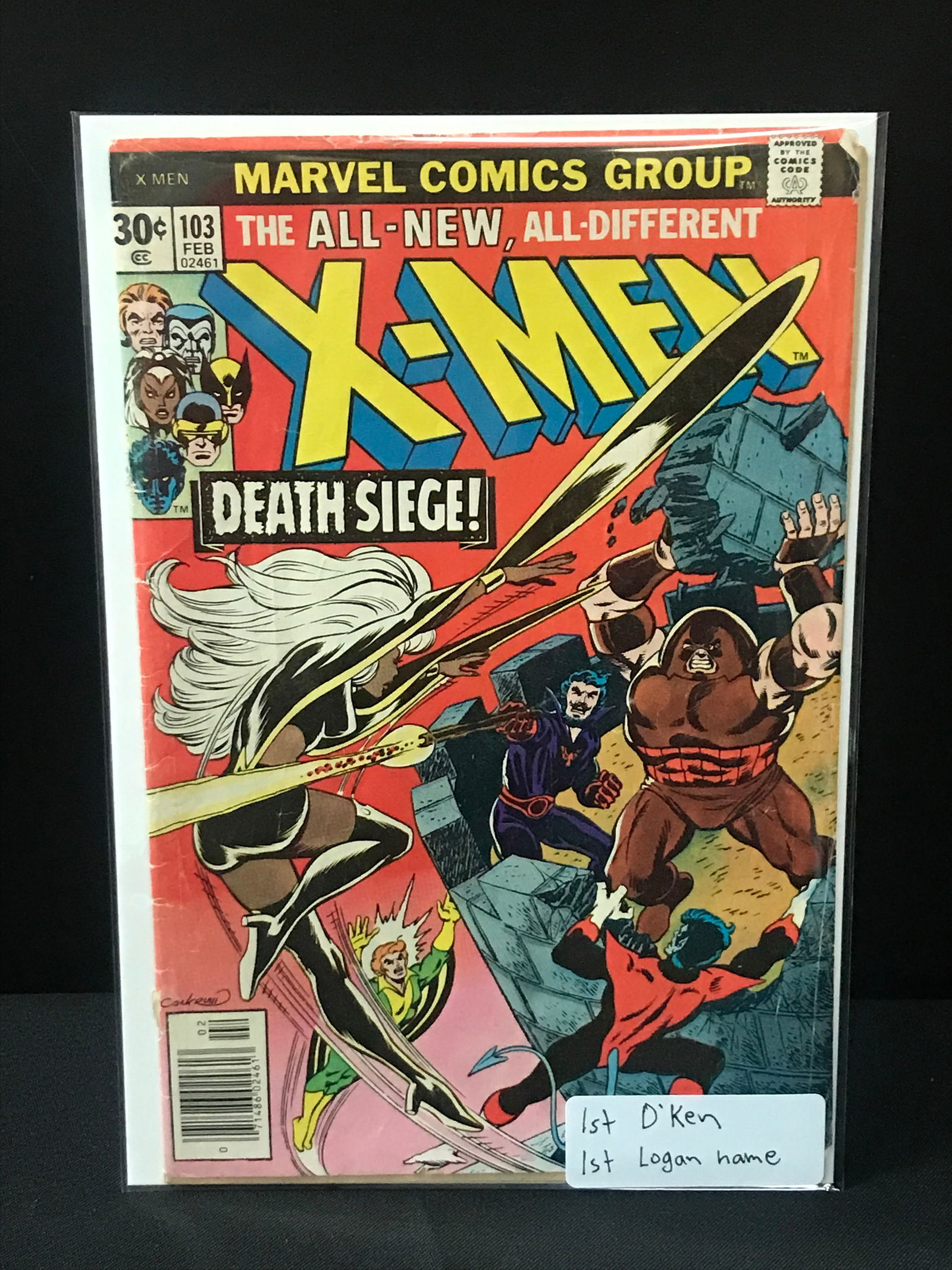 X-MEN #103 1ST D'KEN & 1ST LOGAN HAME - MARVEL COMICS (1 of 1)