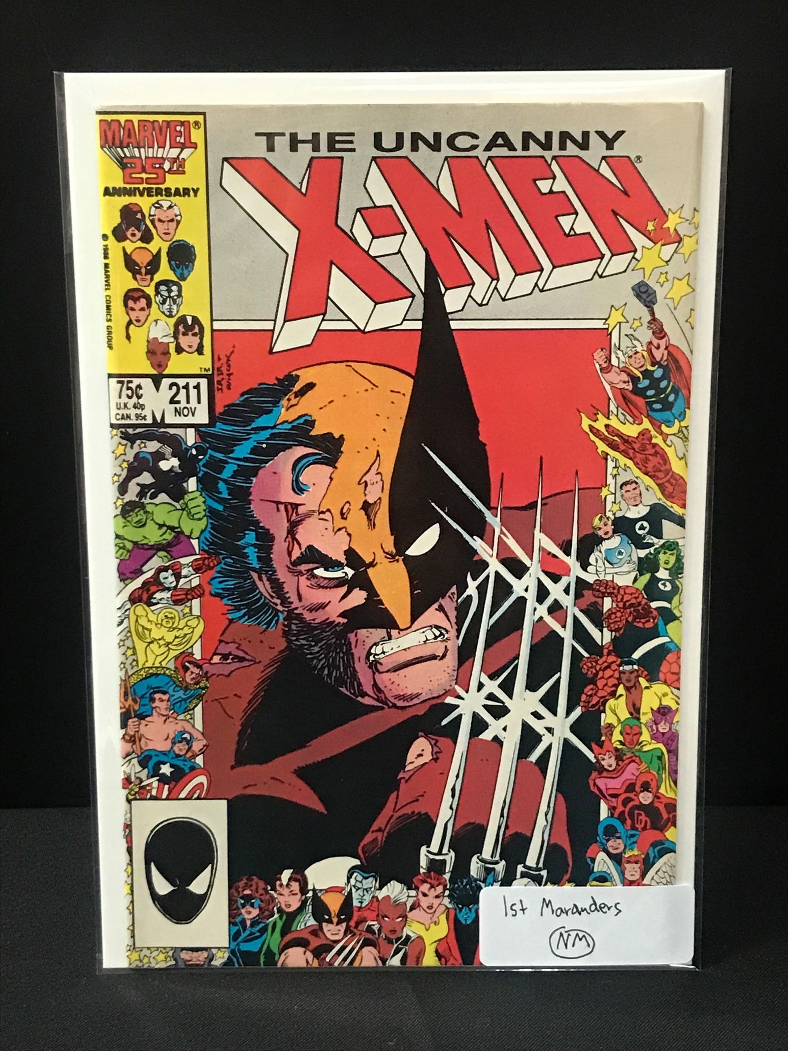 THE UNCANNY X-MEN #211 1ST MARAUDERS - MARVEL COMICS (1 of 1)
