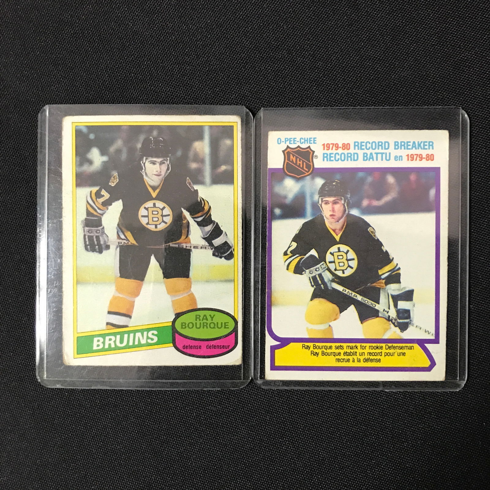 1980 O PEE CHEE RAY BOURQUE ROOKIE CARD LOT (1 of 2)