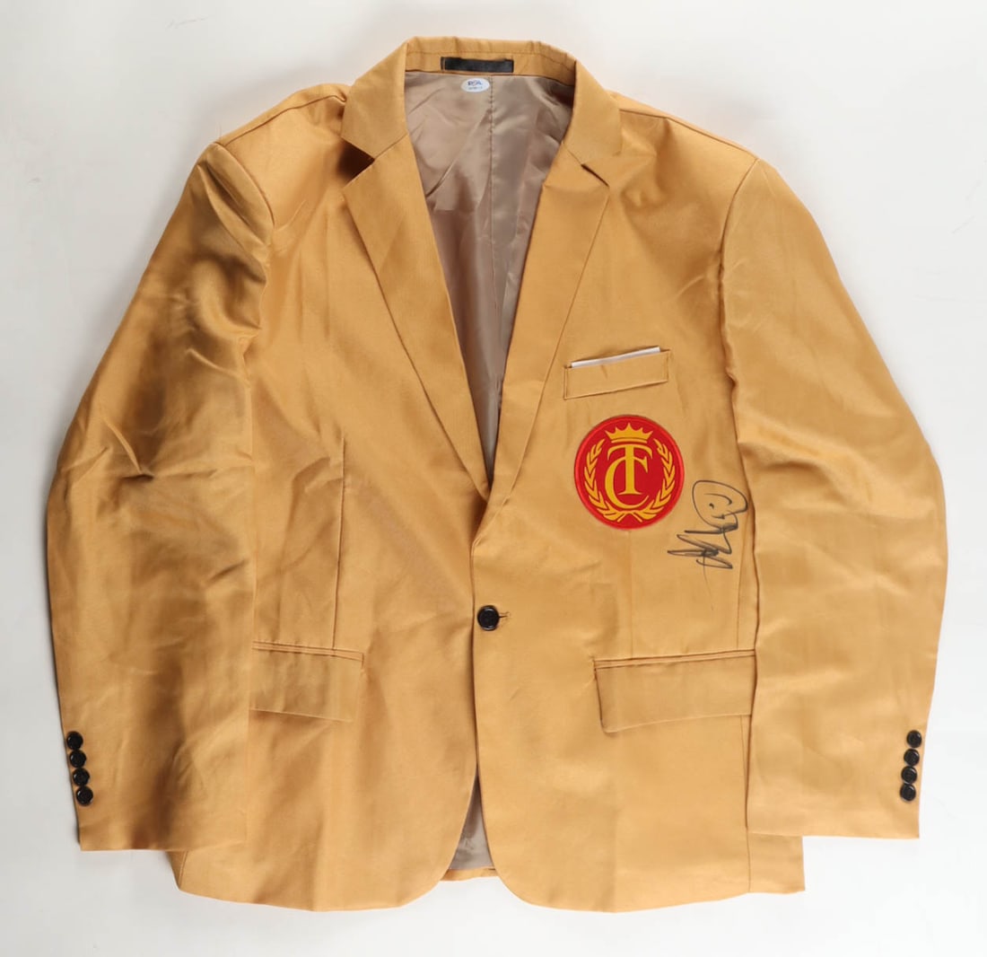 Adam Sandler SIGNED HAPPY GILMORE YELLOW JACKET - PSA COA: Prices are in Canadian dollars