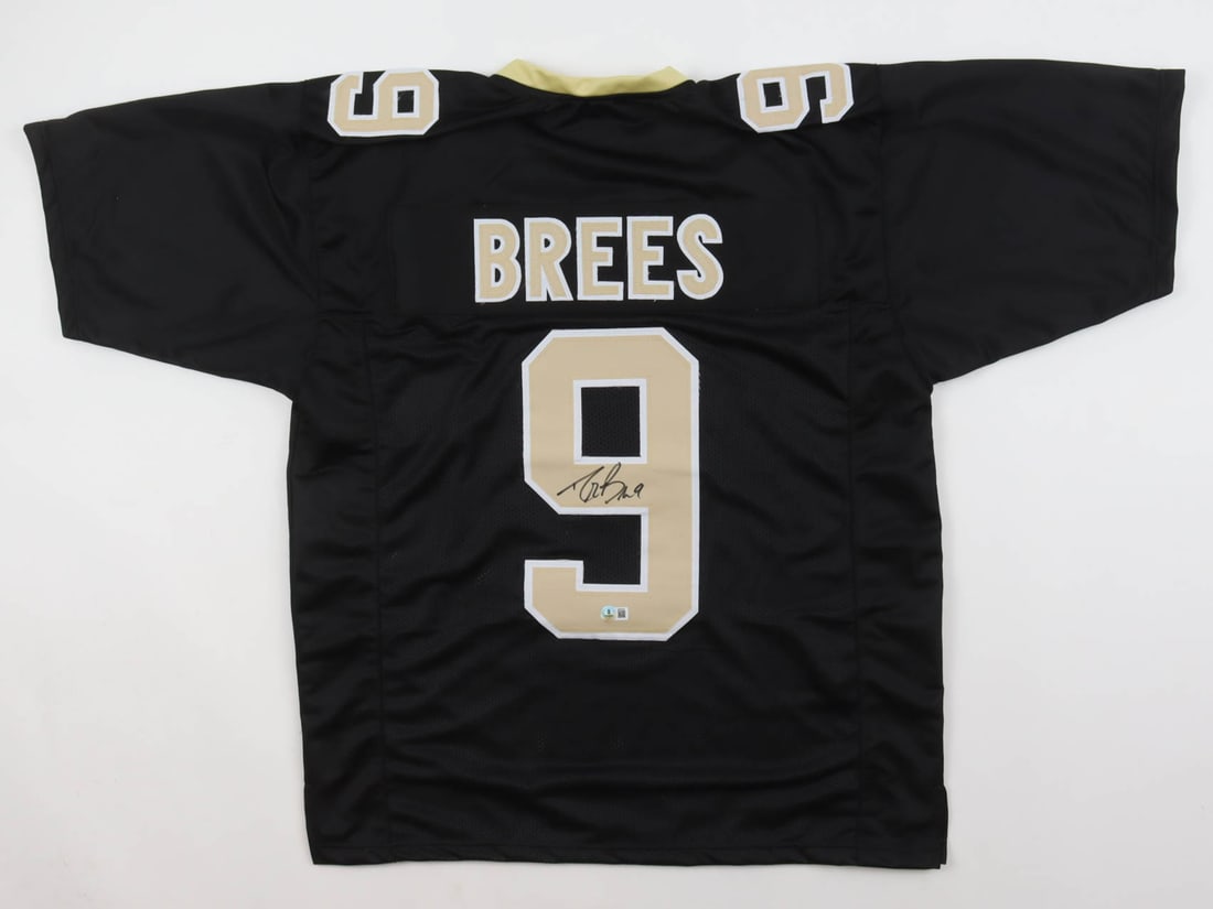 DREW BREES SIGNED FOOTBALL JERSEY - BECKETT COA (1 of 3)