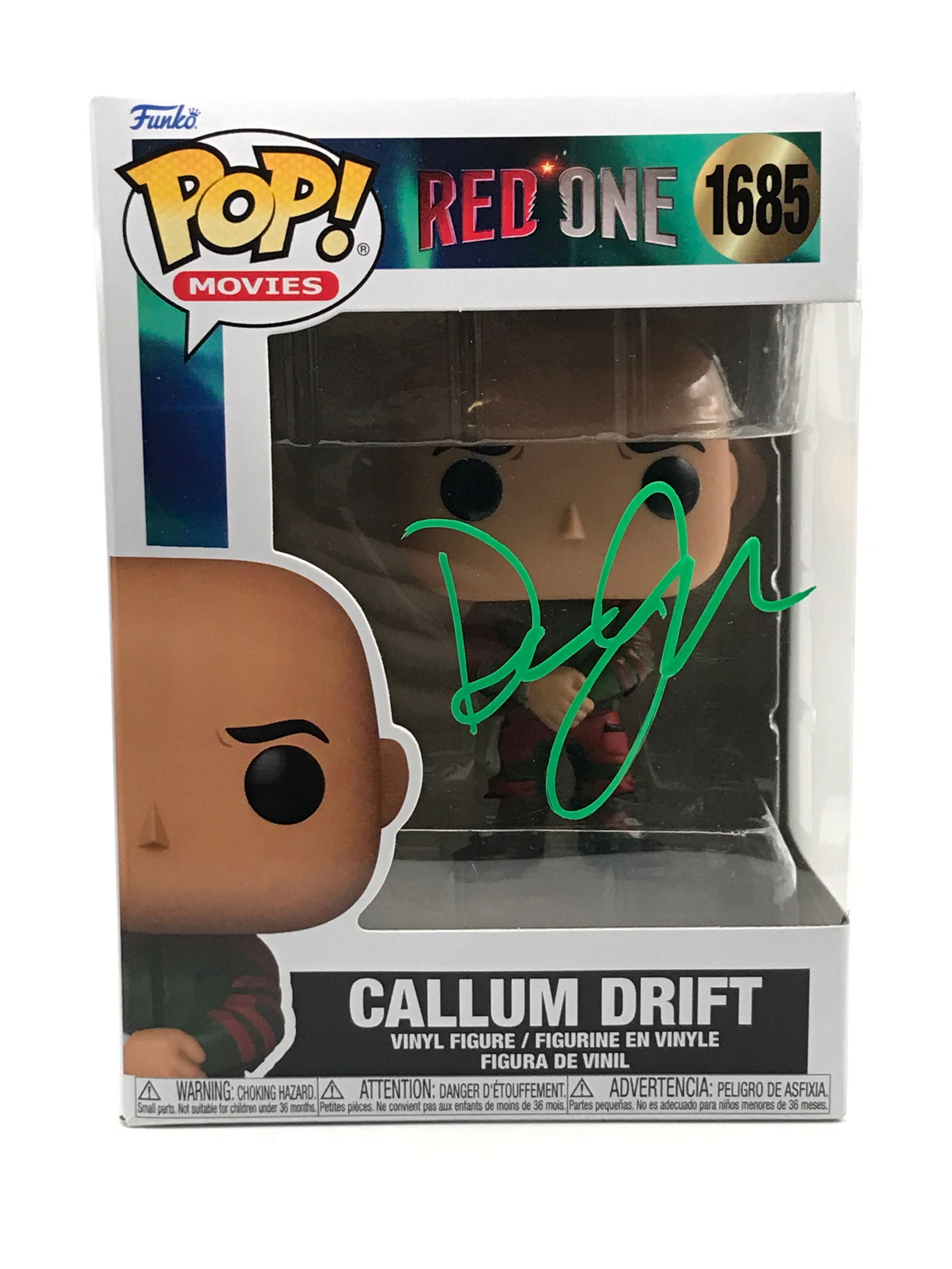 DWAYNE JOHNSON SIGNED CALLUM DRIFT FUNKO POP - KB COA (1 of 2)