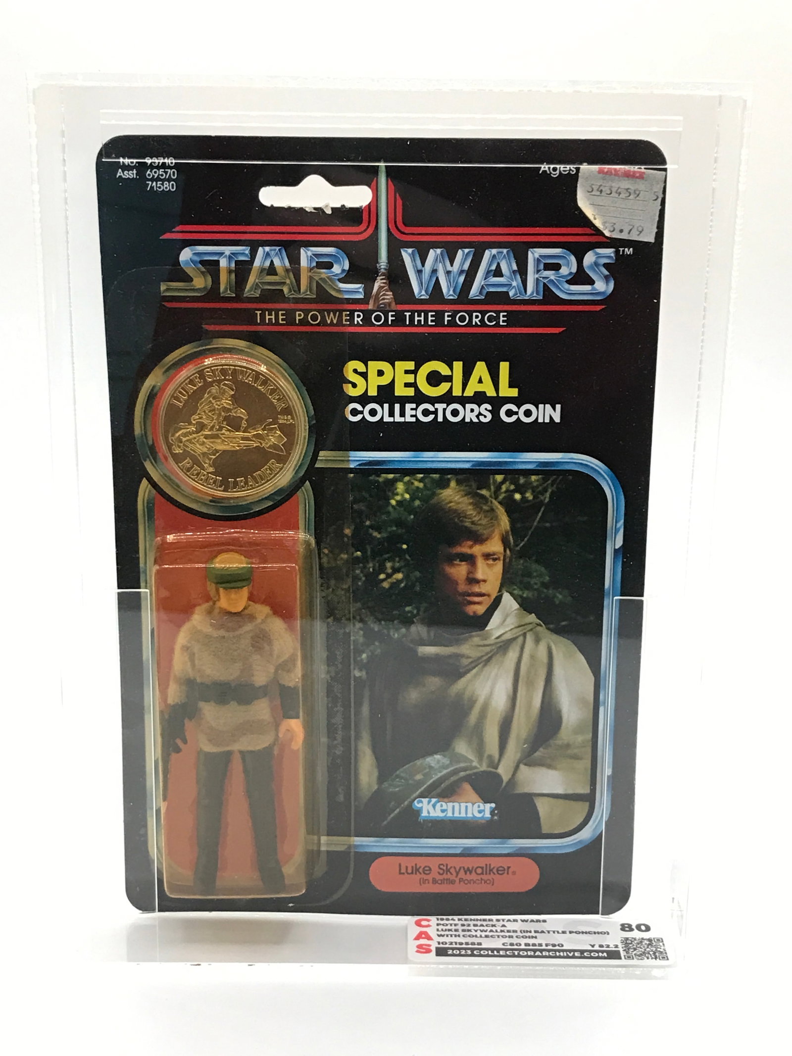 CAS 80 Star Wars THE POWER OF THE FORCE SPECIAL COLLECTORS LUKE SKYWALKER ACTION FIGURE IN ORIGINAL (1 of 3)
