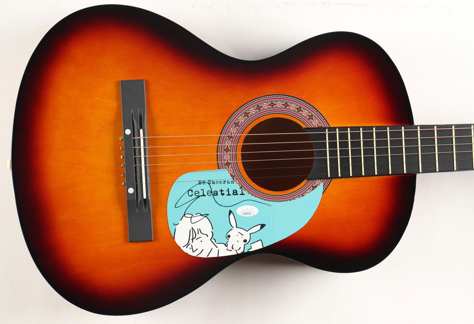 ED SHEERAN SIGNED ACOUSTIC GUITAR - JSA COA (1 of 3)