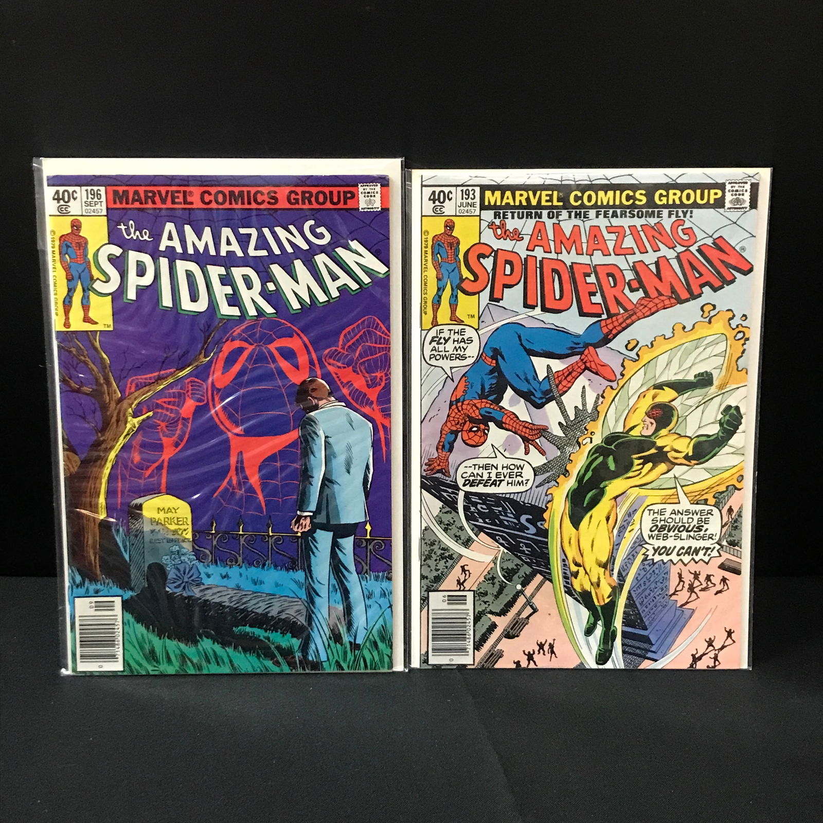 LOT OF 2 THE AMAZING SPIDERMAN COMICS #193 & #196 - MARVEL COMICS (1 of 1)
