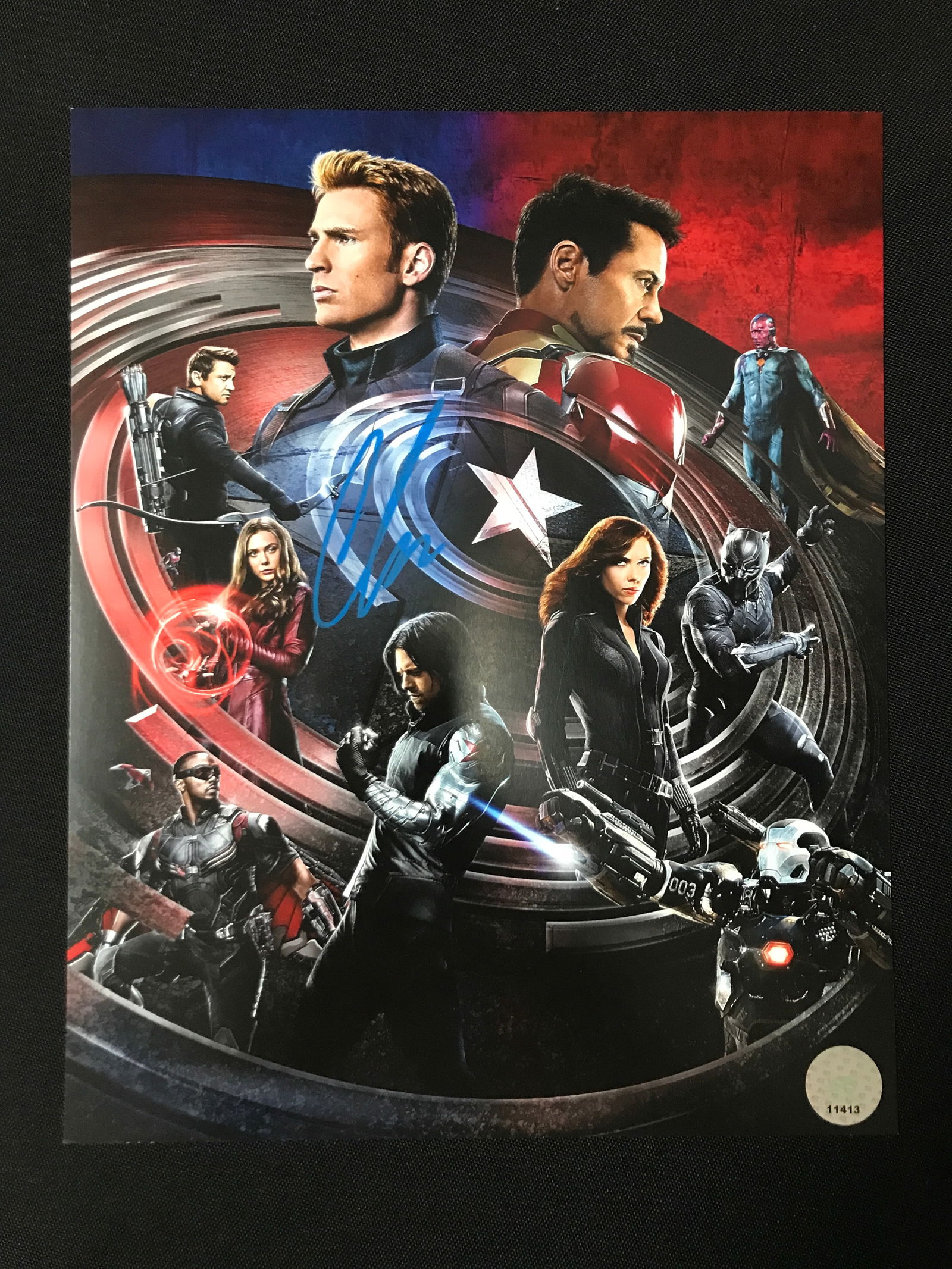 Chris Evans SIGNED 8X10 - KB COA (1 of 1)
