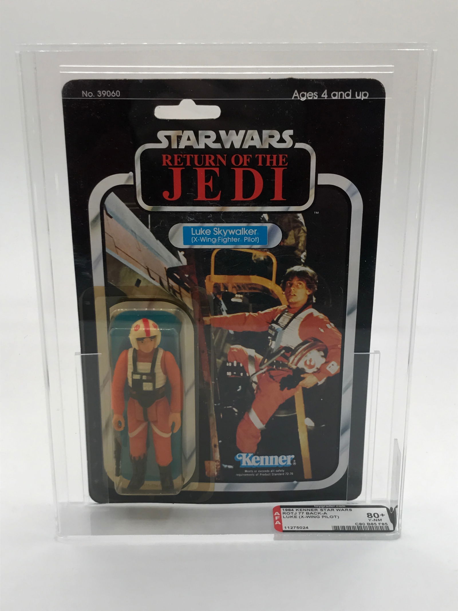AFA GRADED 80 RETURN OF THE JEDI LUKE SKYWALKER X-WING FIGHTER PILOT ACTION FIGURE (1 of 3)