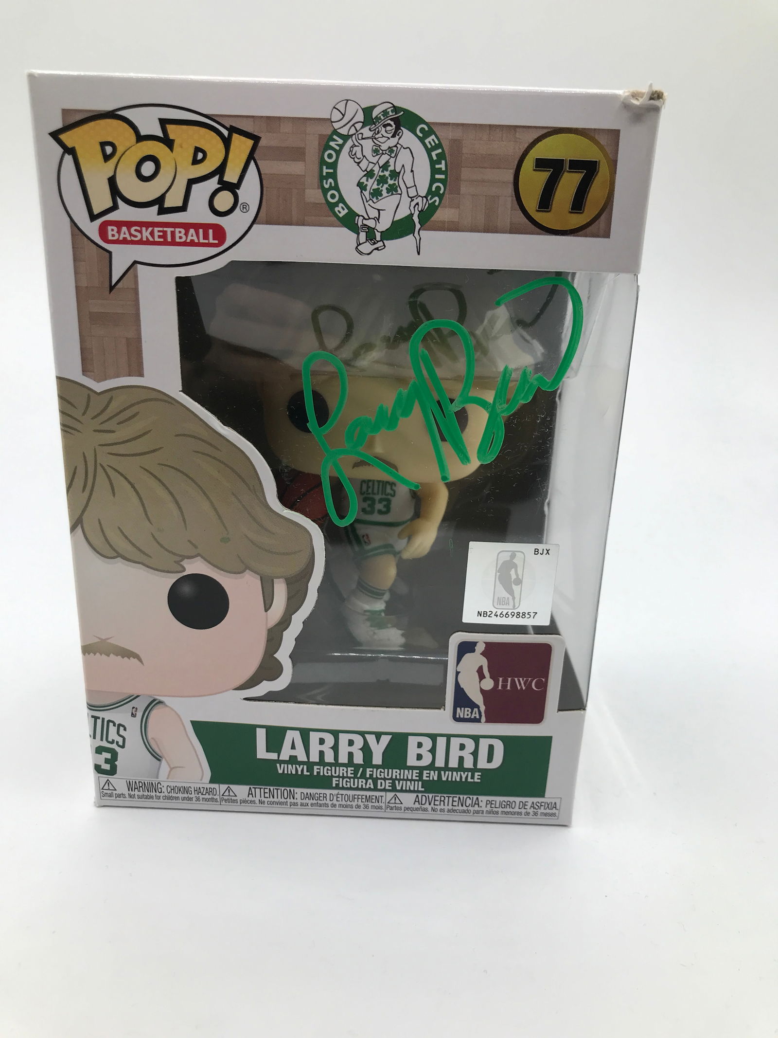 LARRY BIRD SIGNED FUNKO POP - ACE COA (1 of 2)