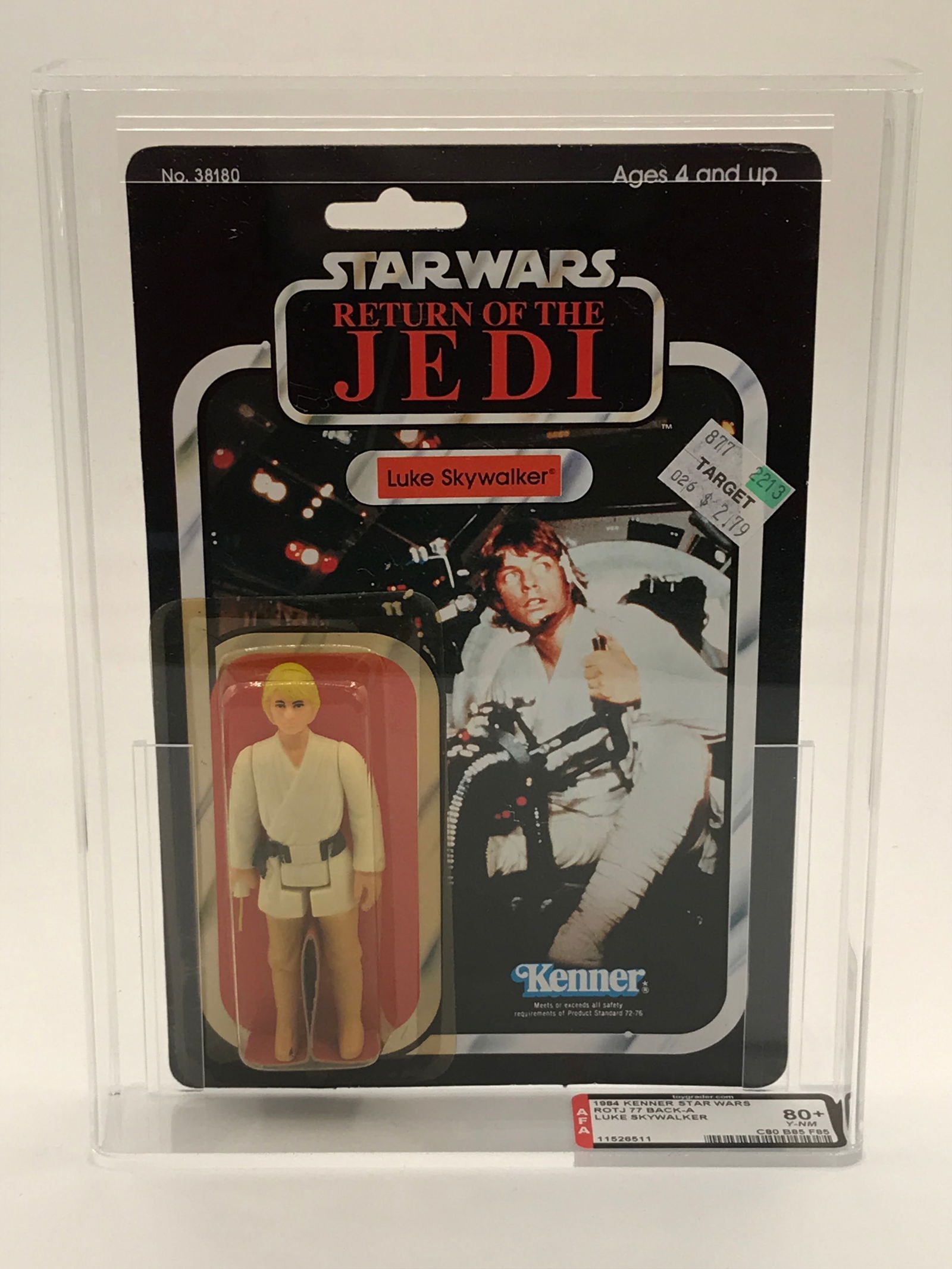 RETURN OF THE JEDI LUKE SKYWALKER ACTION FIGURE IN ORIGINAL PACKAGING. (1 of 3)