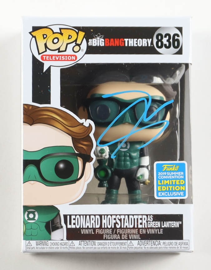 JOHNNY GALECKI SIGNED LEONARD Big Bang THEORY FUNKO POP - PSA COA (1 of 2)