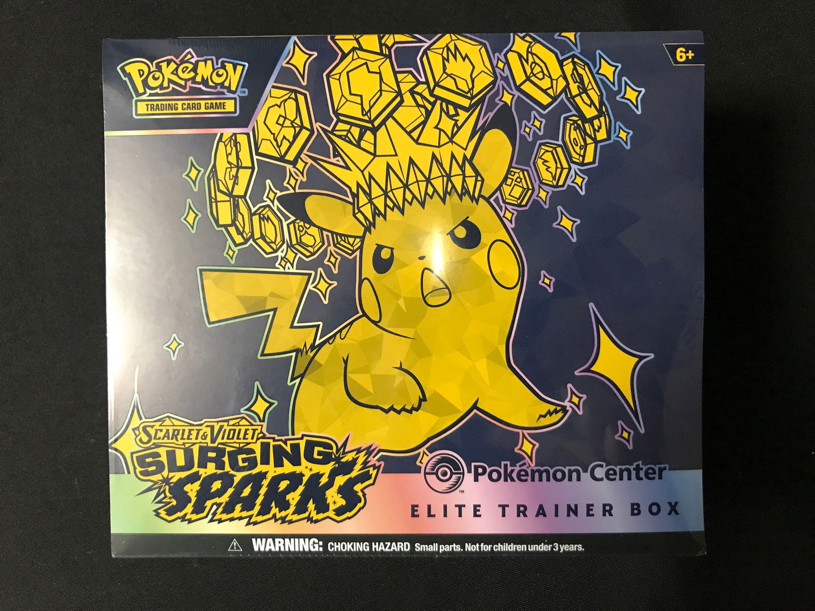 POKEMON TCG POKEMON CENTER SURGING SPARKS ETB SEALED TRADING CARDS BOX (1 of 1)