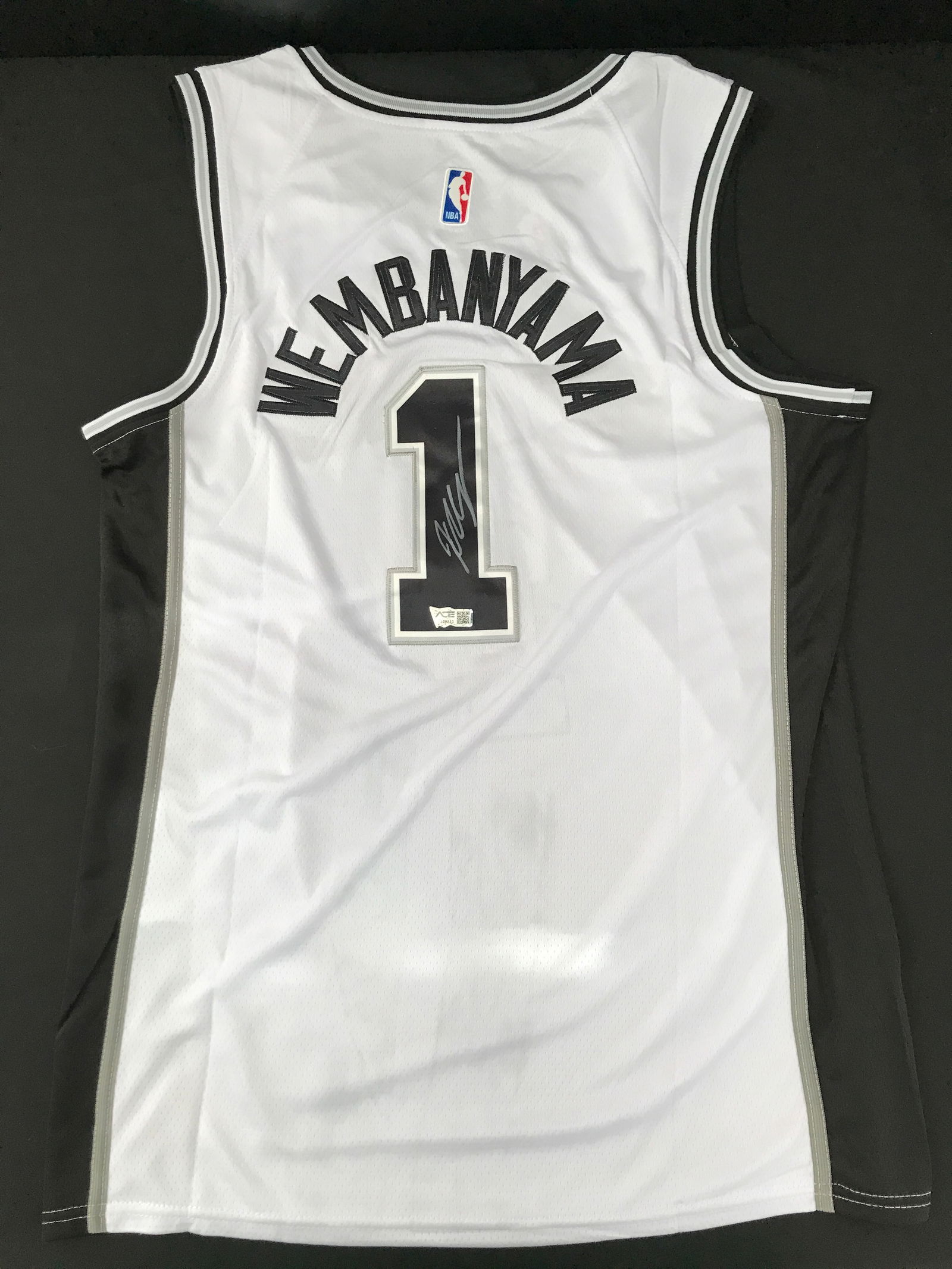 VICTOR WEMBANYAMA SIGNED BASKETBALL JERSEY - ACE COA: Prices are in Canadian dollars