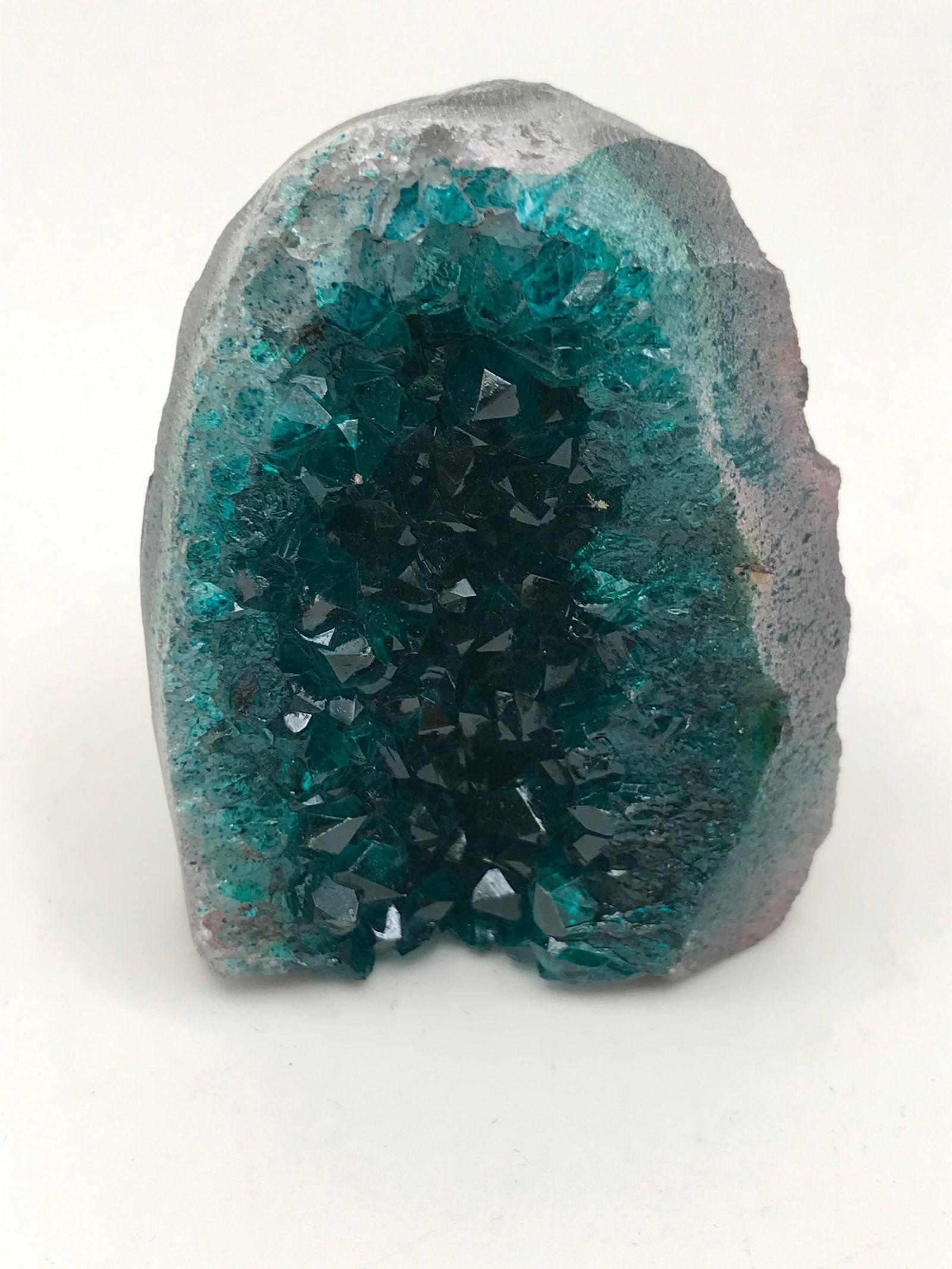TEAL GREEN DYED AGATE GEODE (1 of 1)