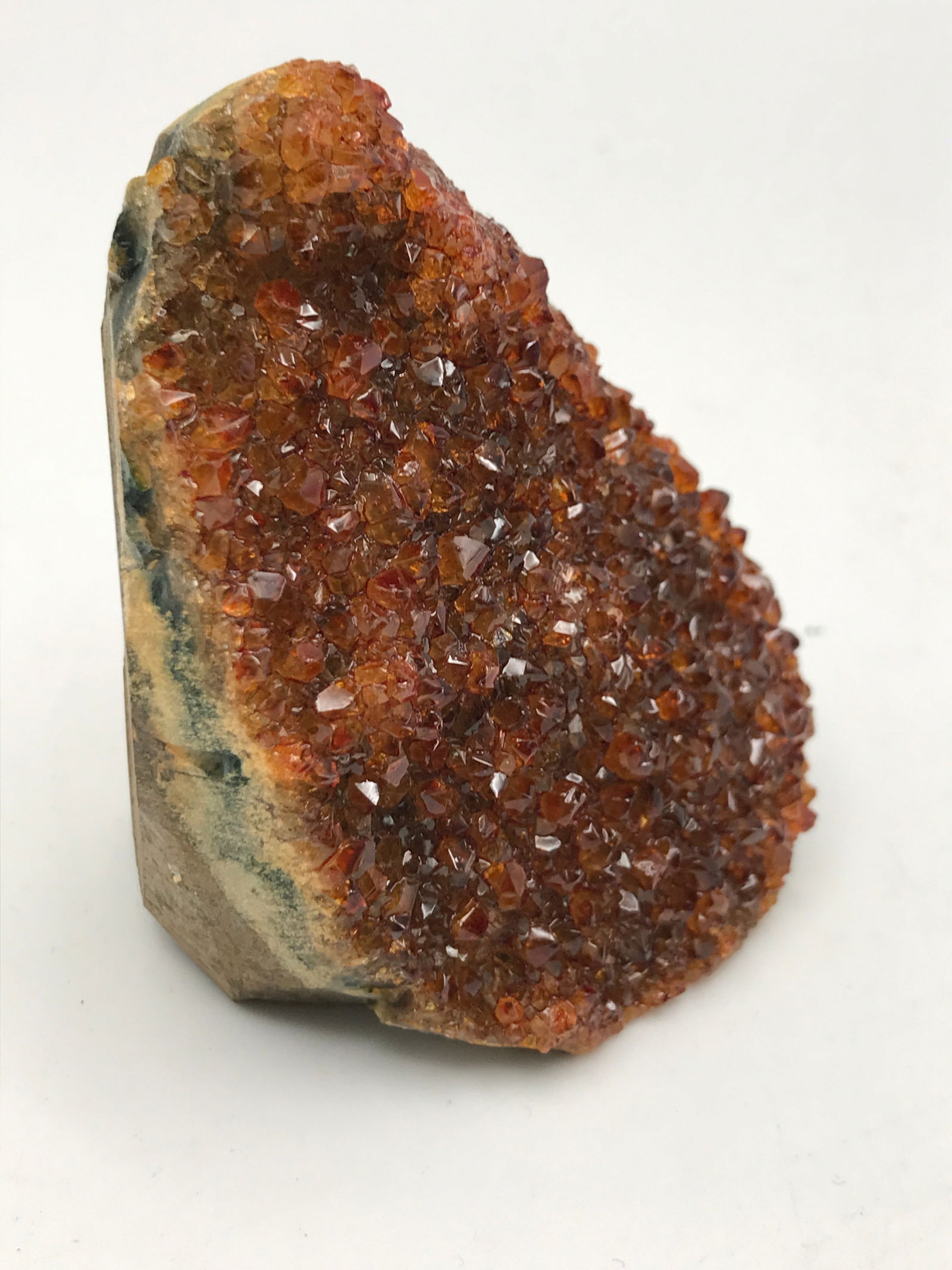 NATURAL AMETHYST DRUZY CRYSTAL CLUSTER WITH RED HEMATITE INCLUSIONS: Prices are in Canadian dollars
