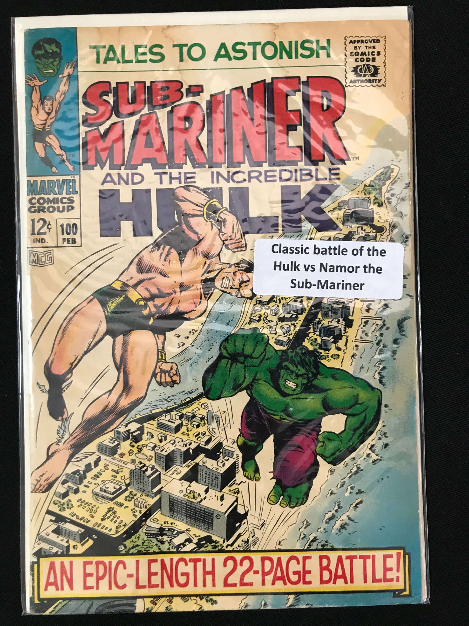 TALES TO ASTONISH #100 - MARVEL COMICS (1 of 1)