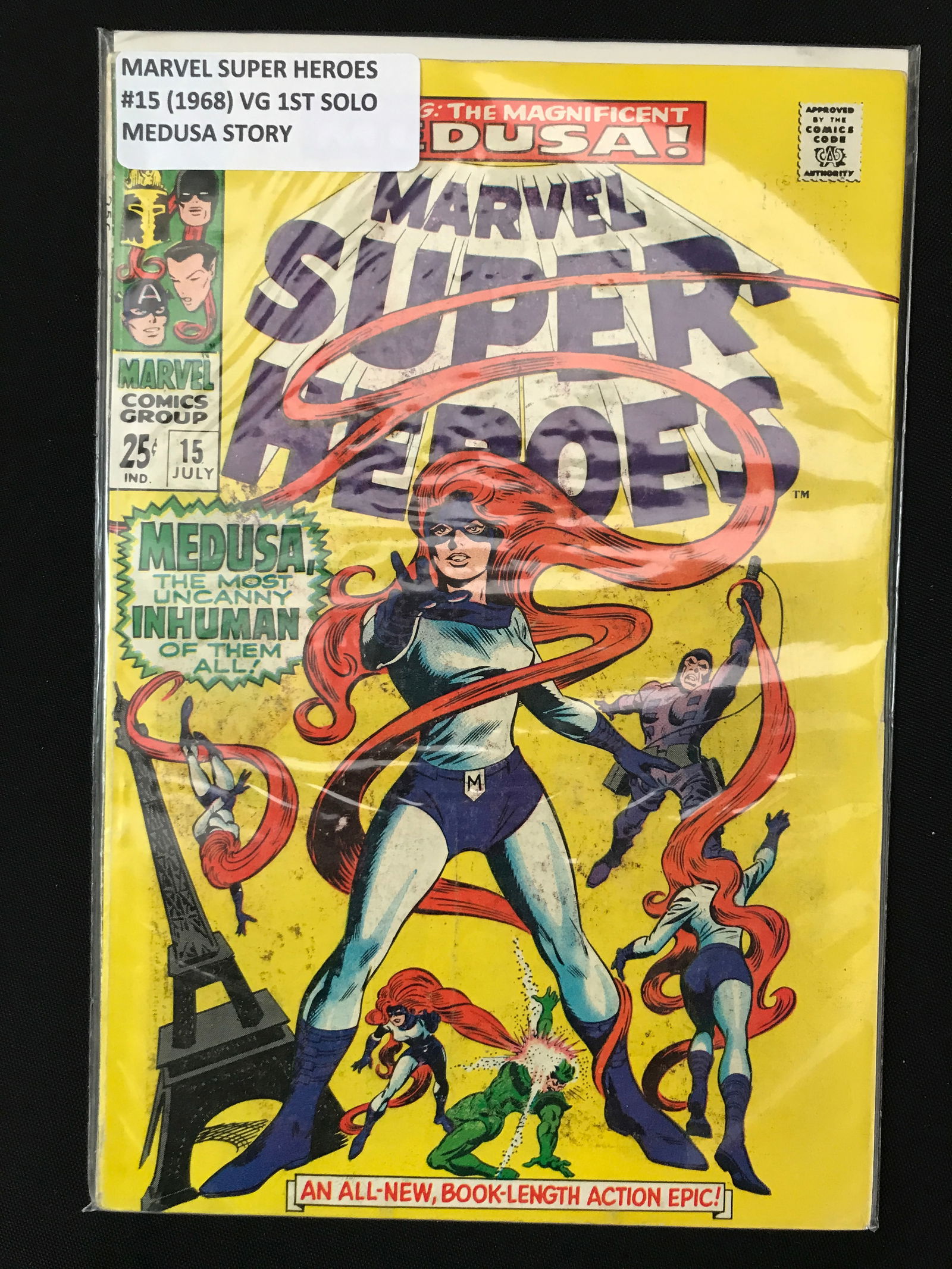 MARVEL SUPER HEROES #15 (1968) - MARVEL COMICS (1 of 1)