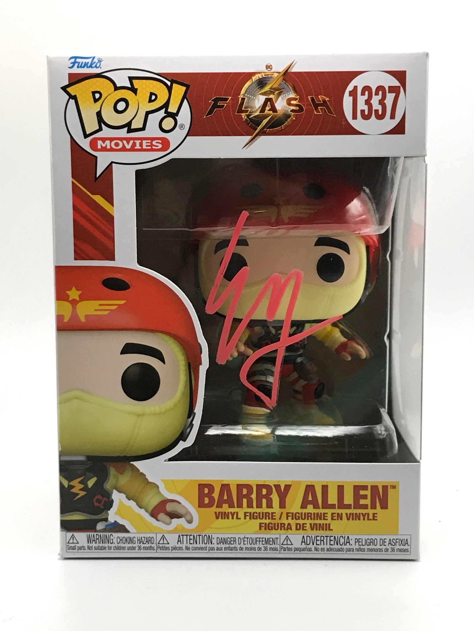 EZRA MILLER SIGNED THE FLASH FUNKO POP (KB COA) (1 of 2)