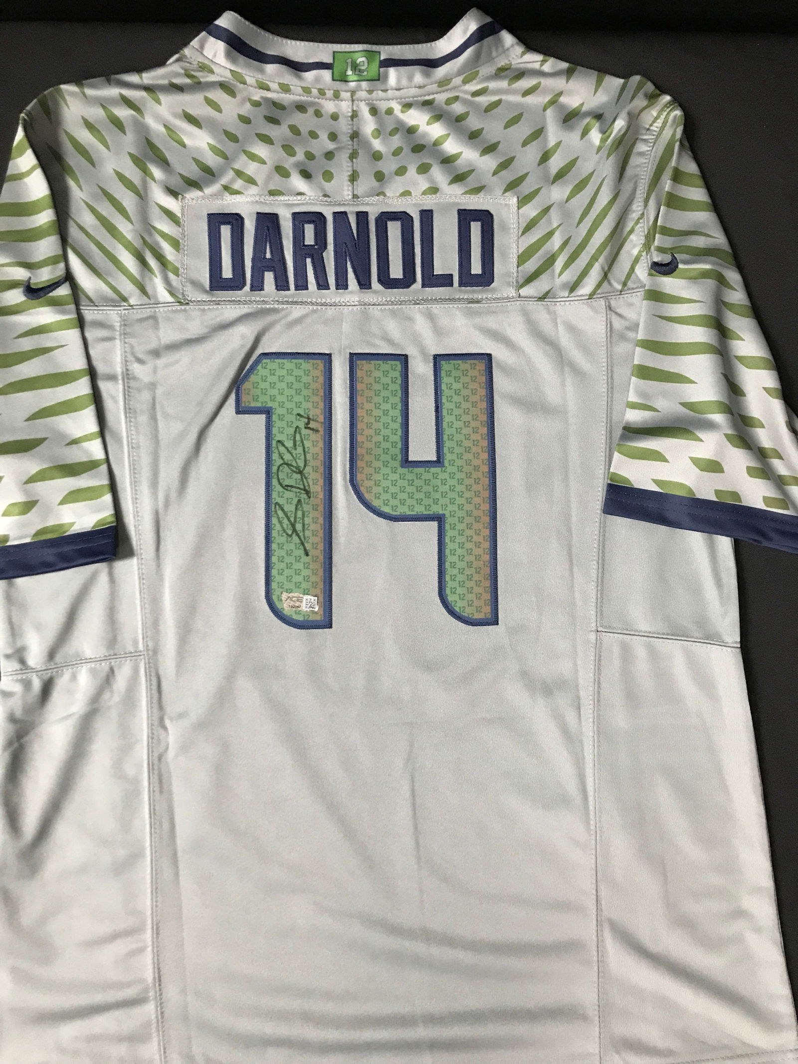 SAM DARNOLD SIGNED SEATTLE SEAHAWKS RIVALRY JERSEY (ACE COA) (1 of 3)
