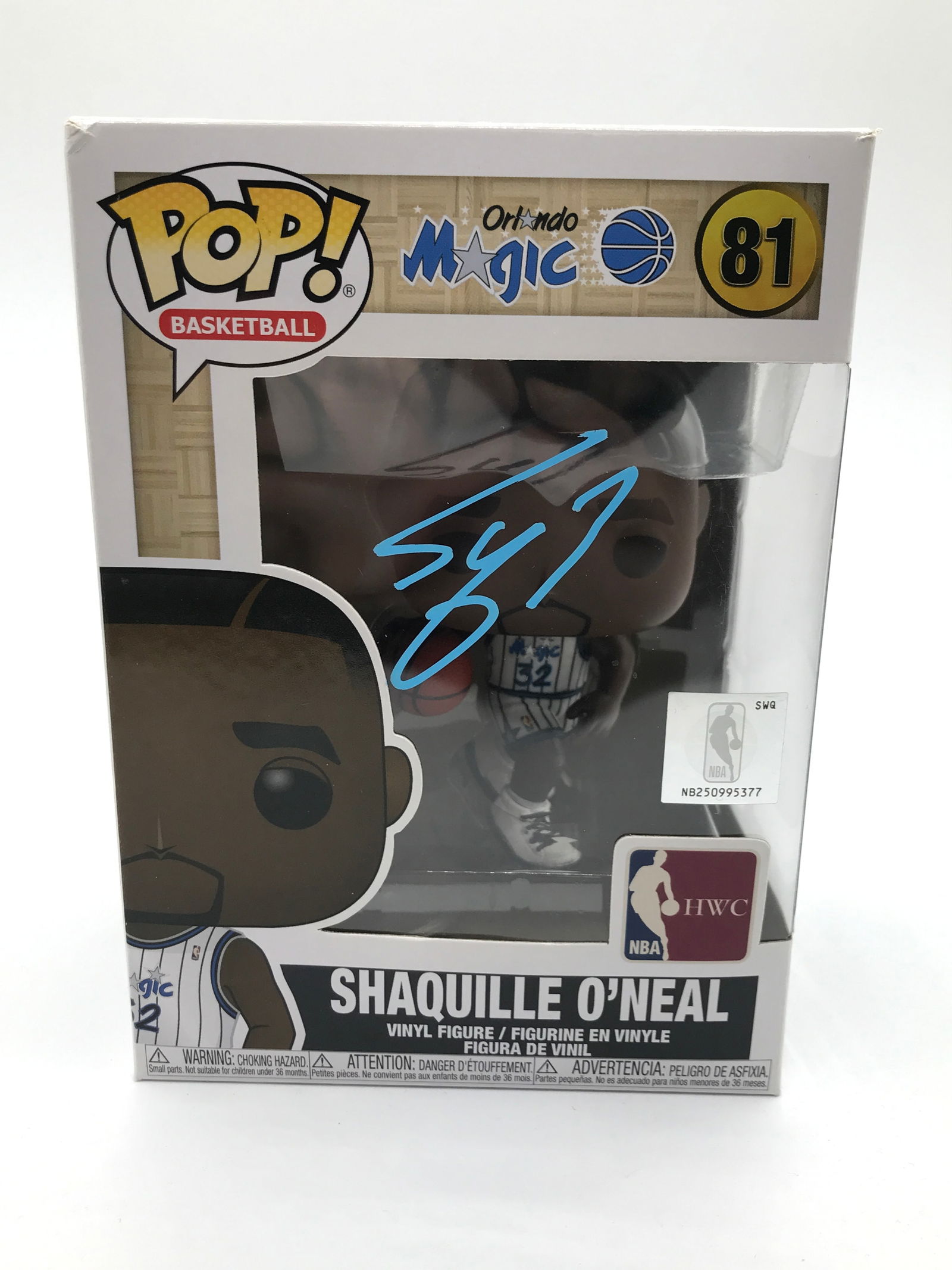 SHAQUILLE O'NEAL SIGNED FUNKO POP - ACE COA (1 of 2)