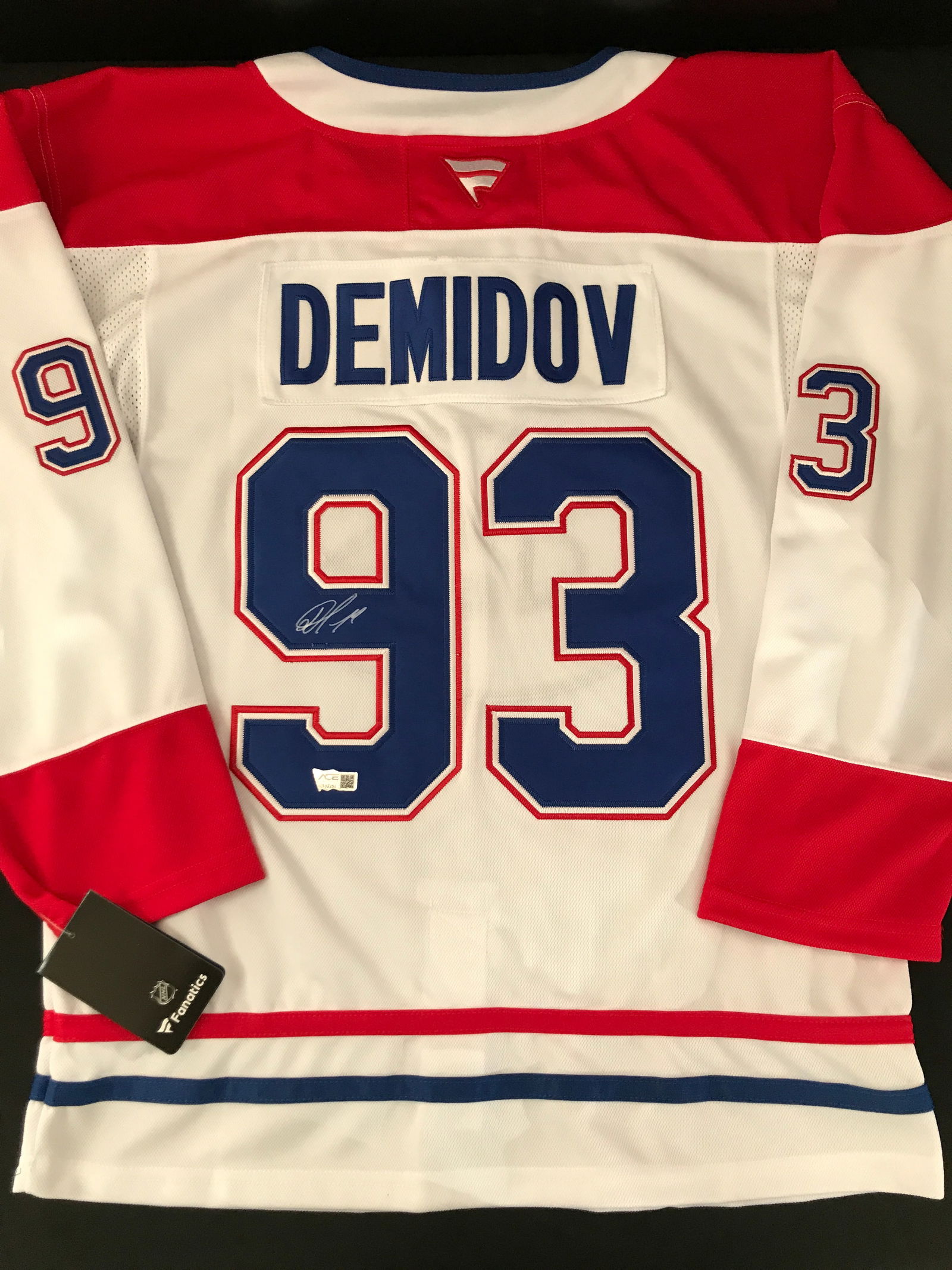IVAN DEMIDOV SIGNED MONTREAL CANADIENS HOCKEY JERSEY - ACE COA (1 of 3)
