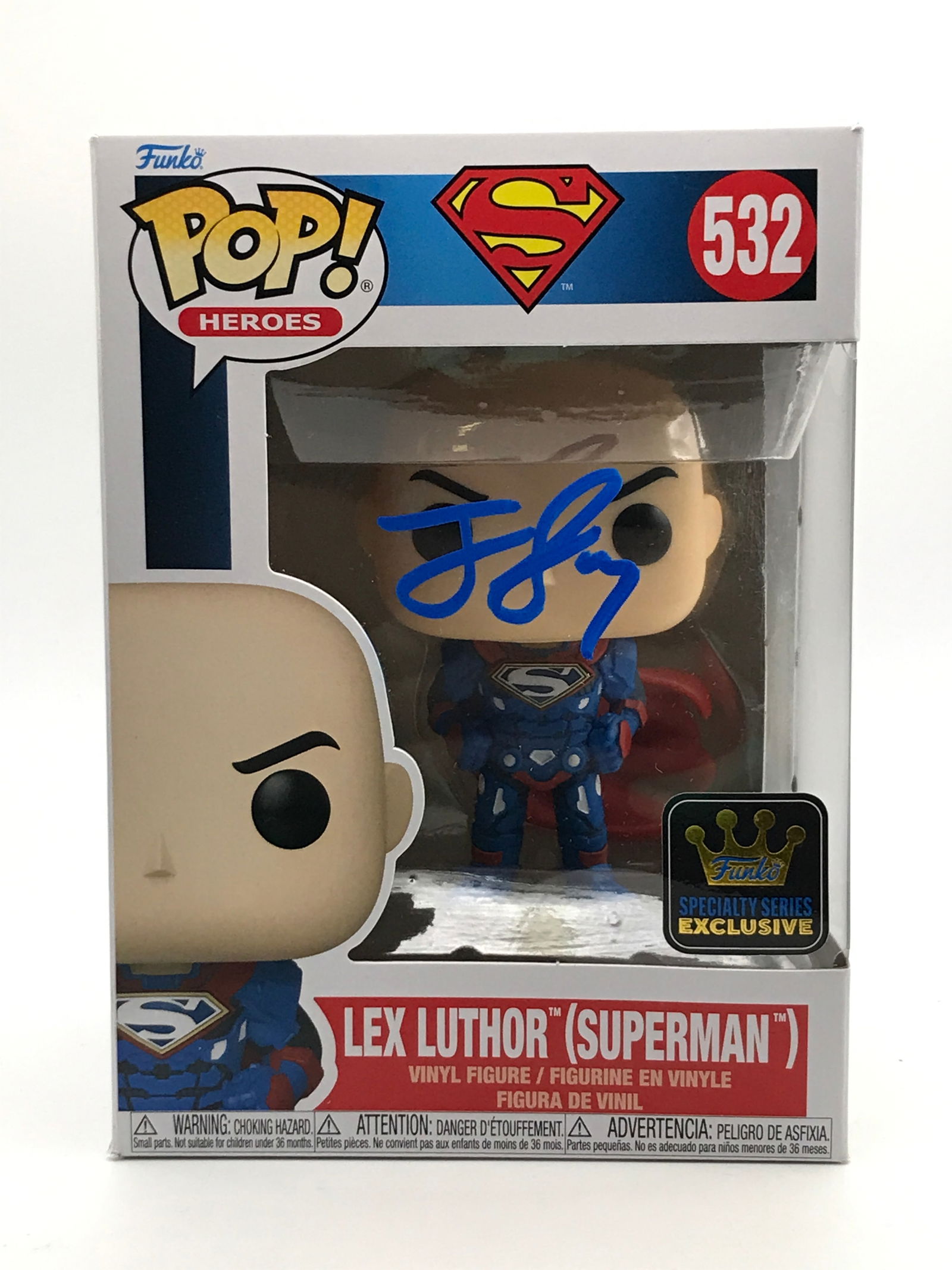 JESSIE EISENBERG SIGNED LEX LUTHER FUNKO POP (KB COA) (1 of 2)