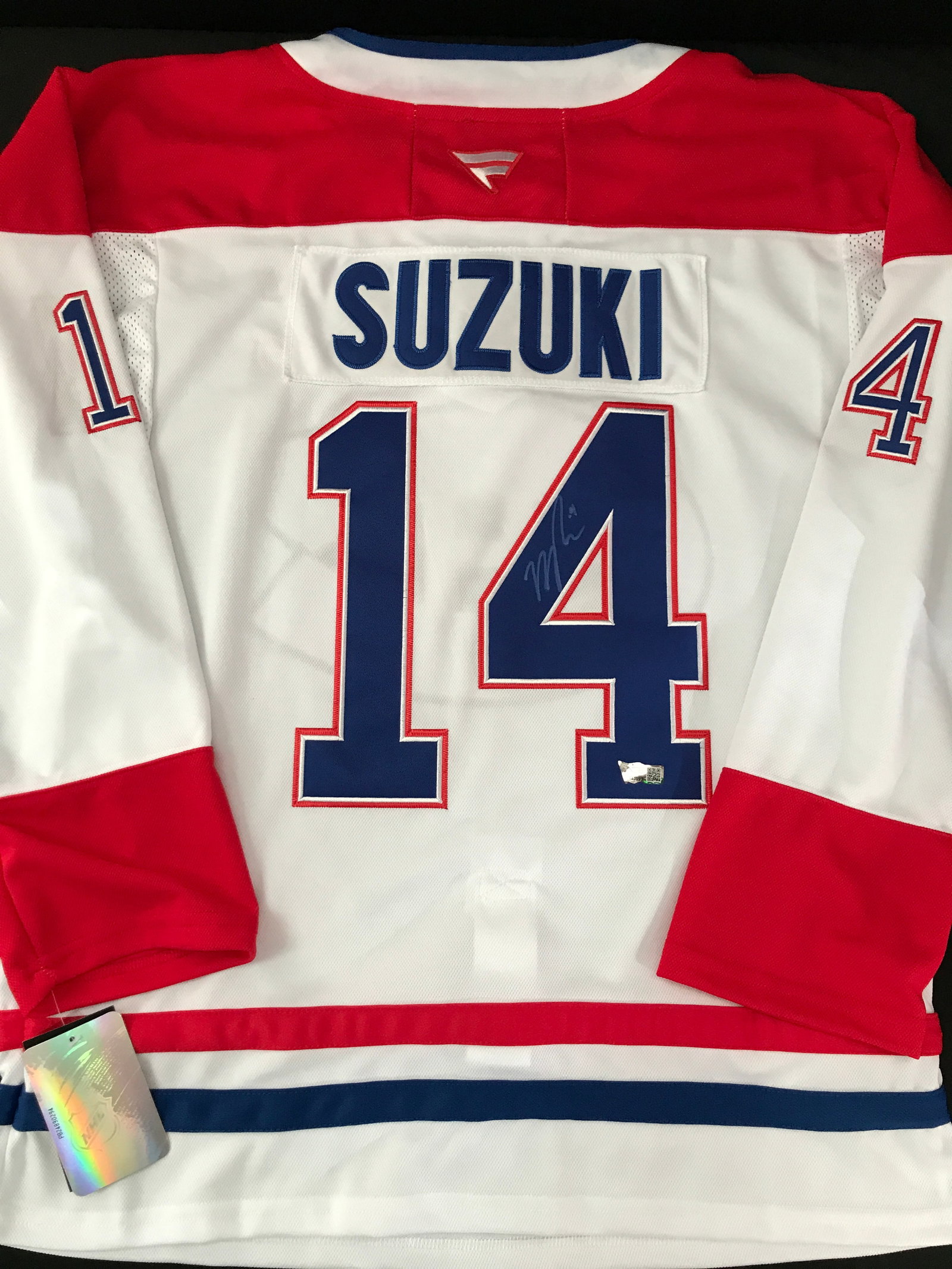 NICK SUZUKI SIGNED MONTREAL CANADIANS HOCKEY JERSEY - ACE COA (1 of 3)