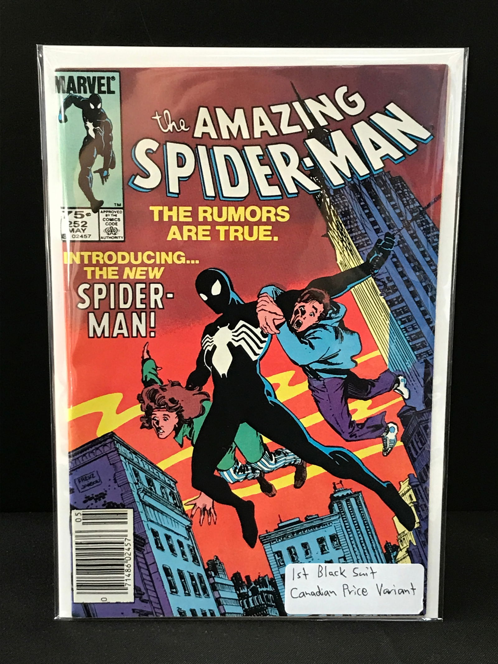 THE AMAZING SPIDERMAN #252 1ST BLACK SUIT CPV - MARVEL COMICS (1 of 1)