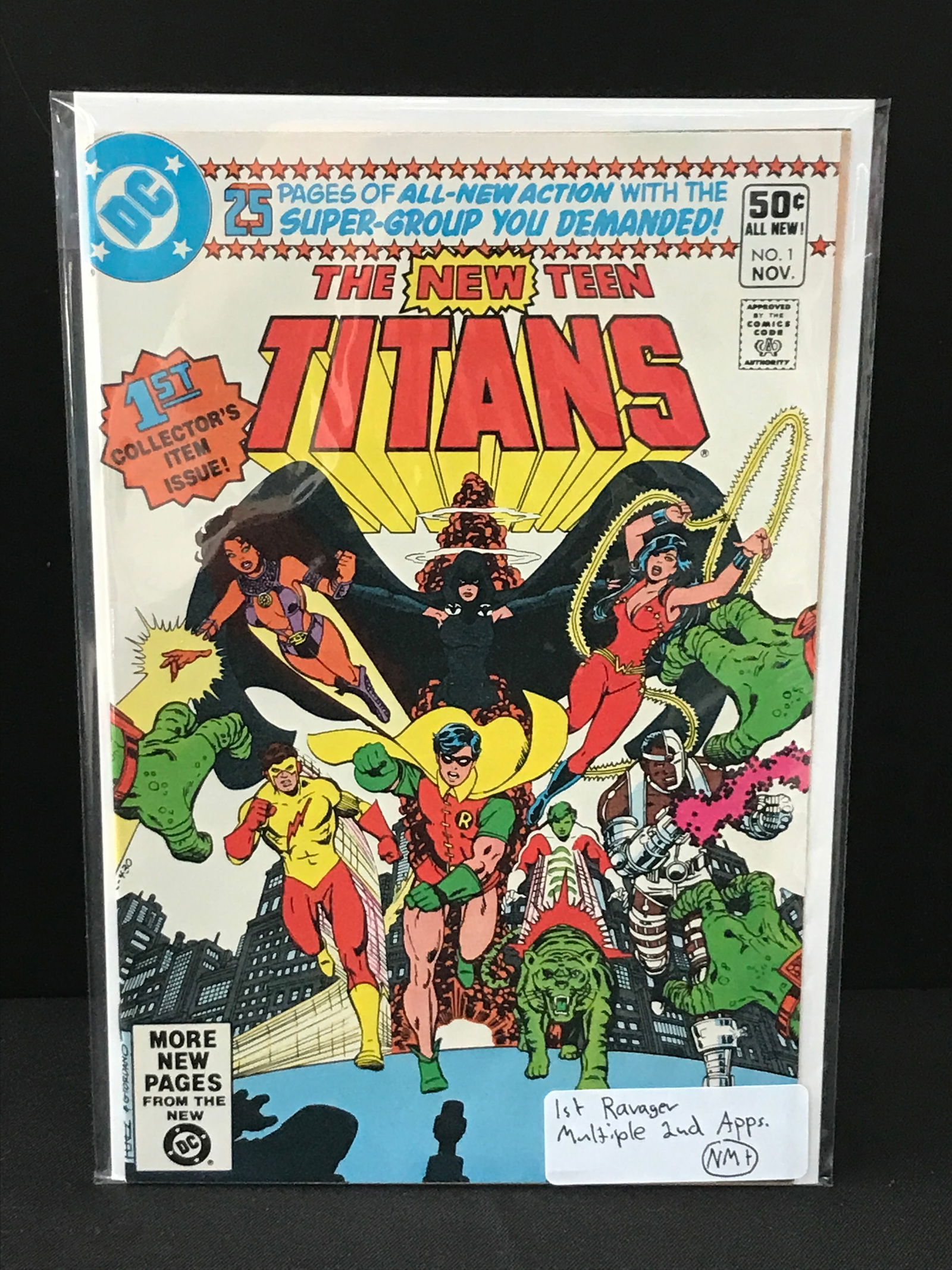 THE NEW TEEN TITANS #1 1ST RAVAGER MULTIPLE SECOND APPEARANCES - MARVEL COMICS (1 of 1)