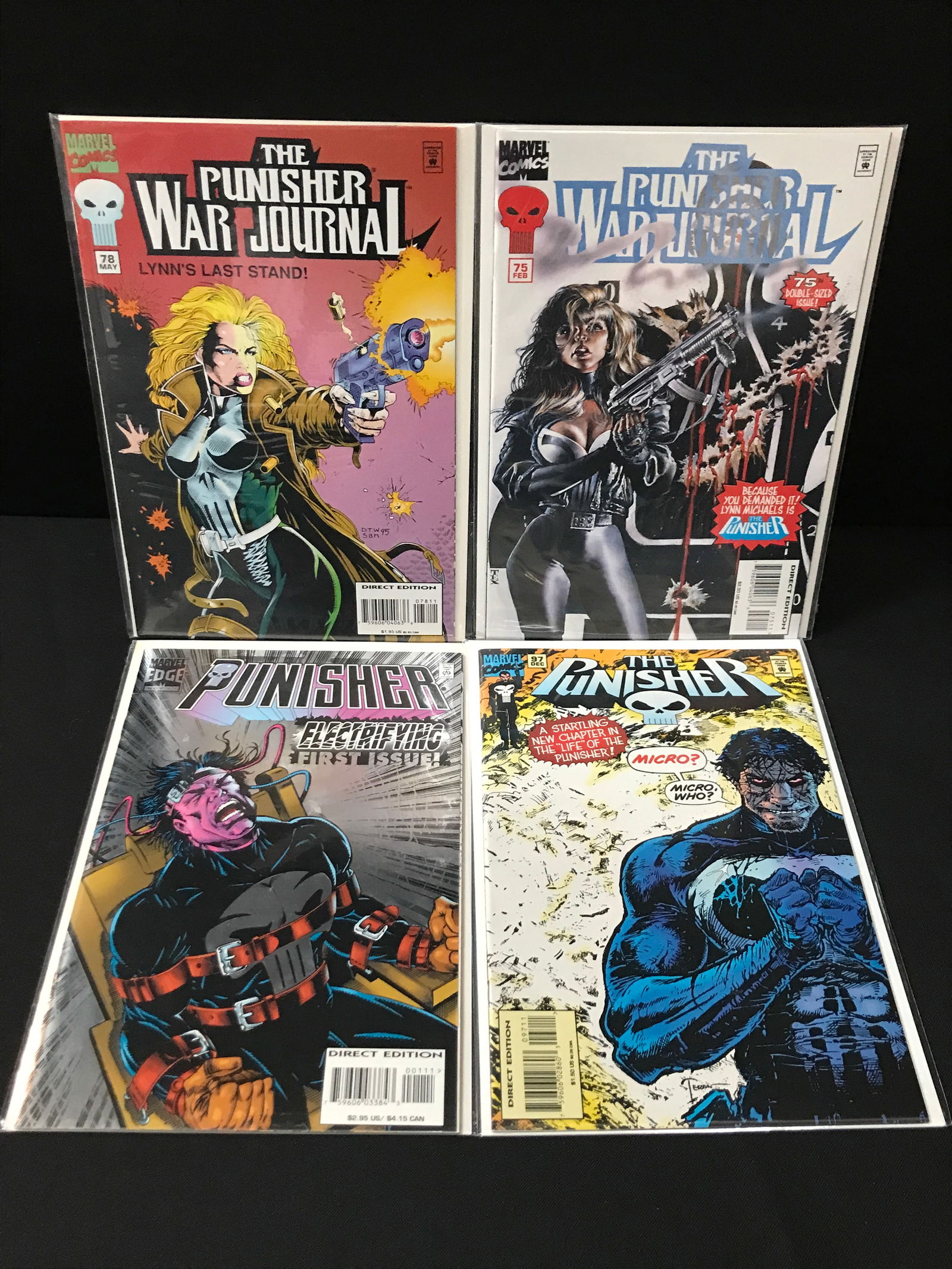 LOT OF 4 COMICS FEATURING THE PUNISHER - MARVEL COMICS (1 of 1)