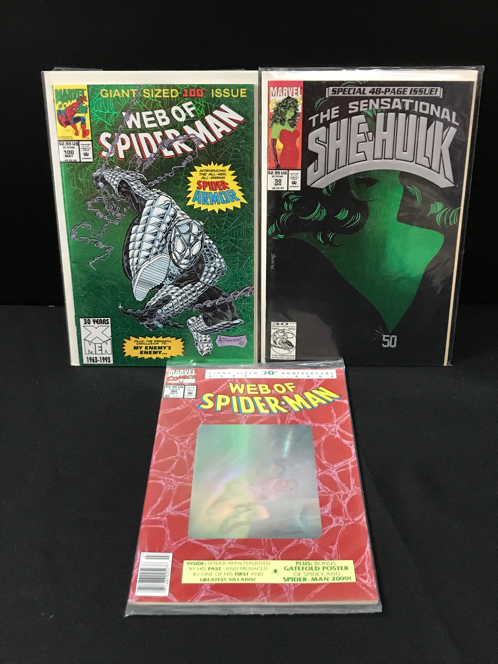 LOT OF 3 MARVEL COMICS INCLUDING 2 SPIDERMAN (1 of 1)