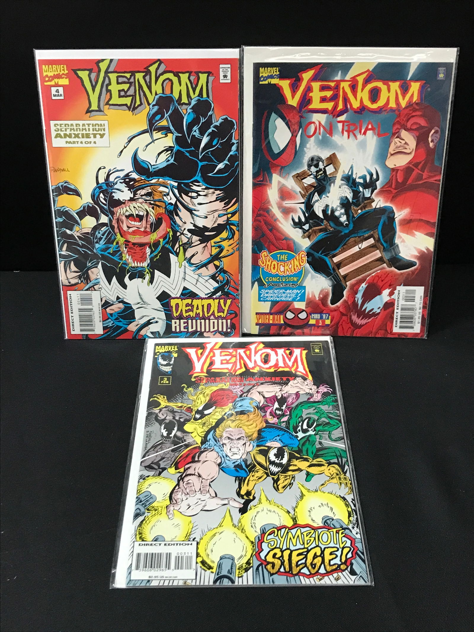LOT OF 3 VENOM COMICS - MARVEL COMICS (1 of 1)