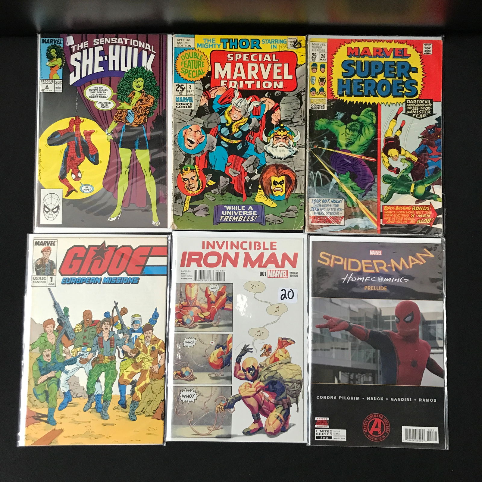 LOT OF 6 MARVEL COMICS - VAROUS TITLES (1 of 1)