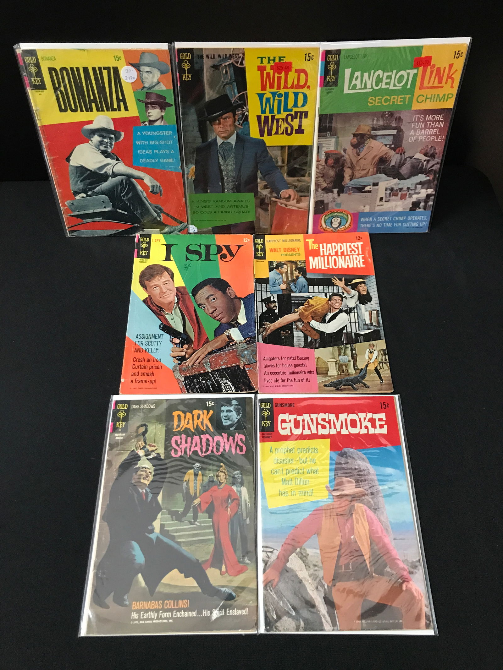 LOT OF 7 GOLD KEY COMICS - VARIOUS TITLES (1 of 1)