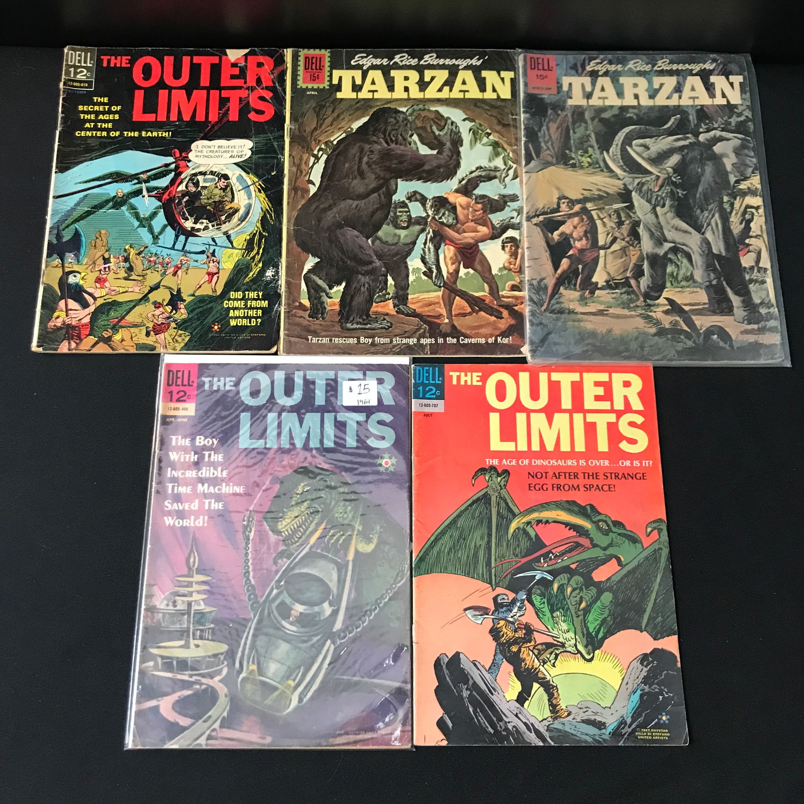 LOT OF 5 DELL COMICS - VARIOUS TITLES (1 of 1)