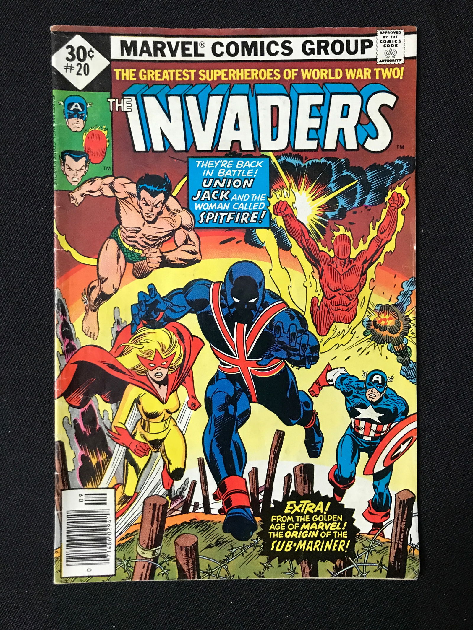 MARVEL COMICS THE INVADERS NO.20 (1 of 1)