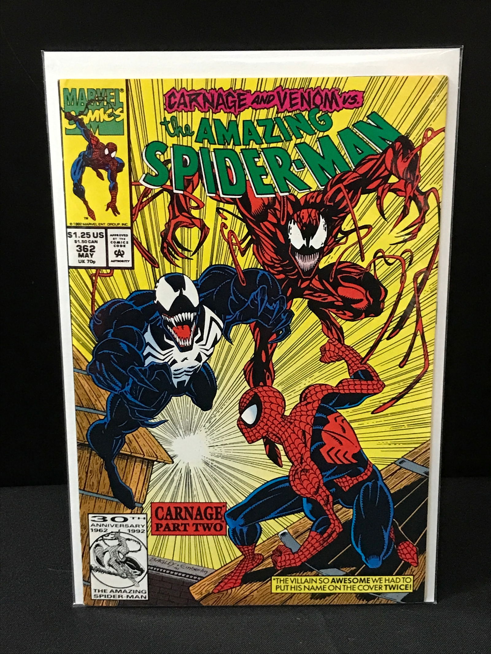 THE AMAZING SPIDERMAN #362 - MARVEL COMICS (1 of 1)