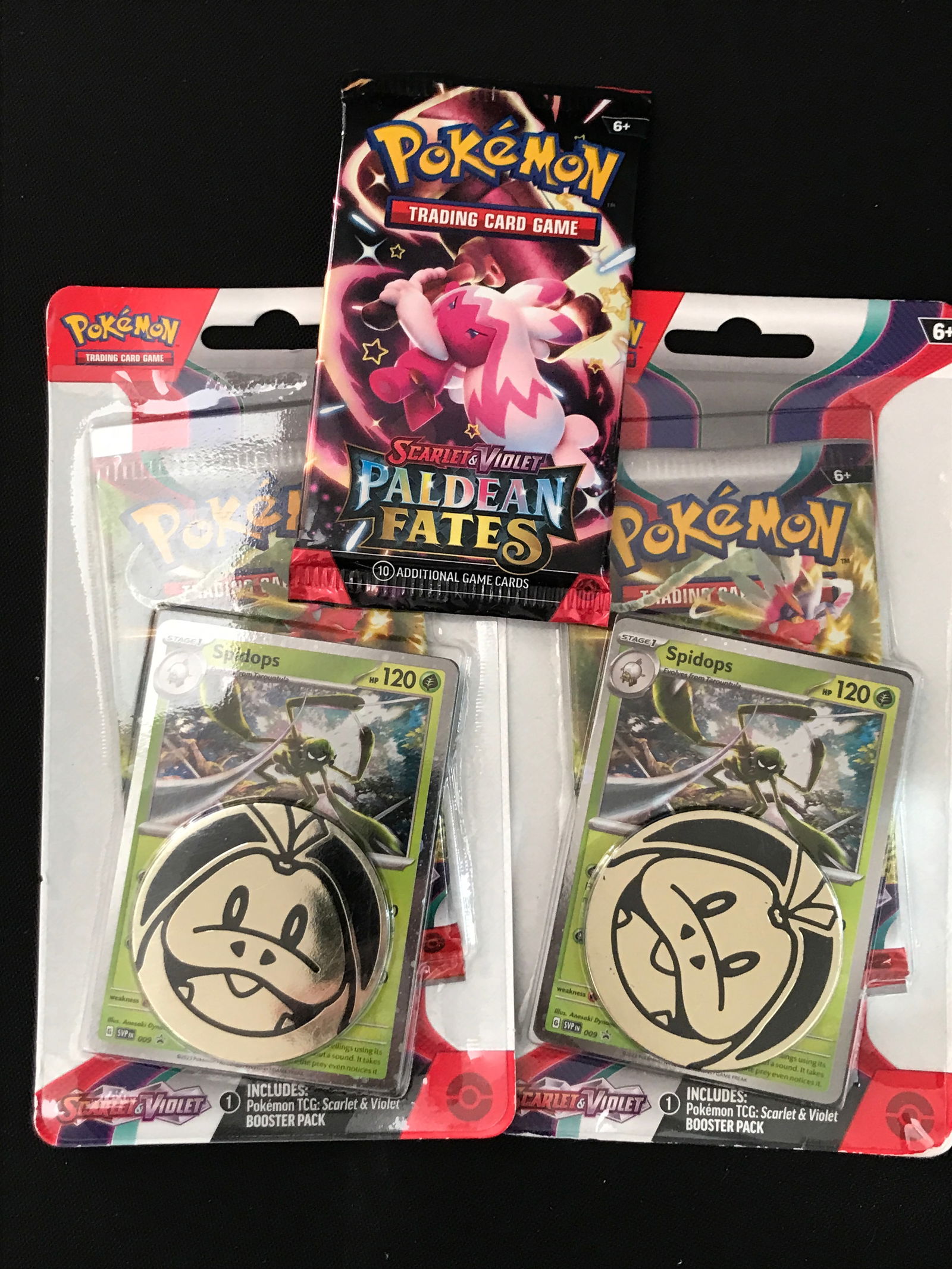 LOT OF 2 POKEMON TCG SCARLET & VIOLET PALDEAN FATES CHECKLANE SEALED BLISTER PACKS (1 of 1)