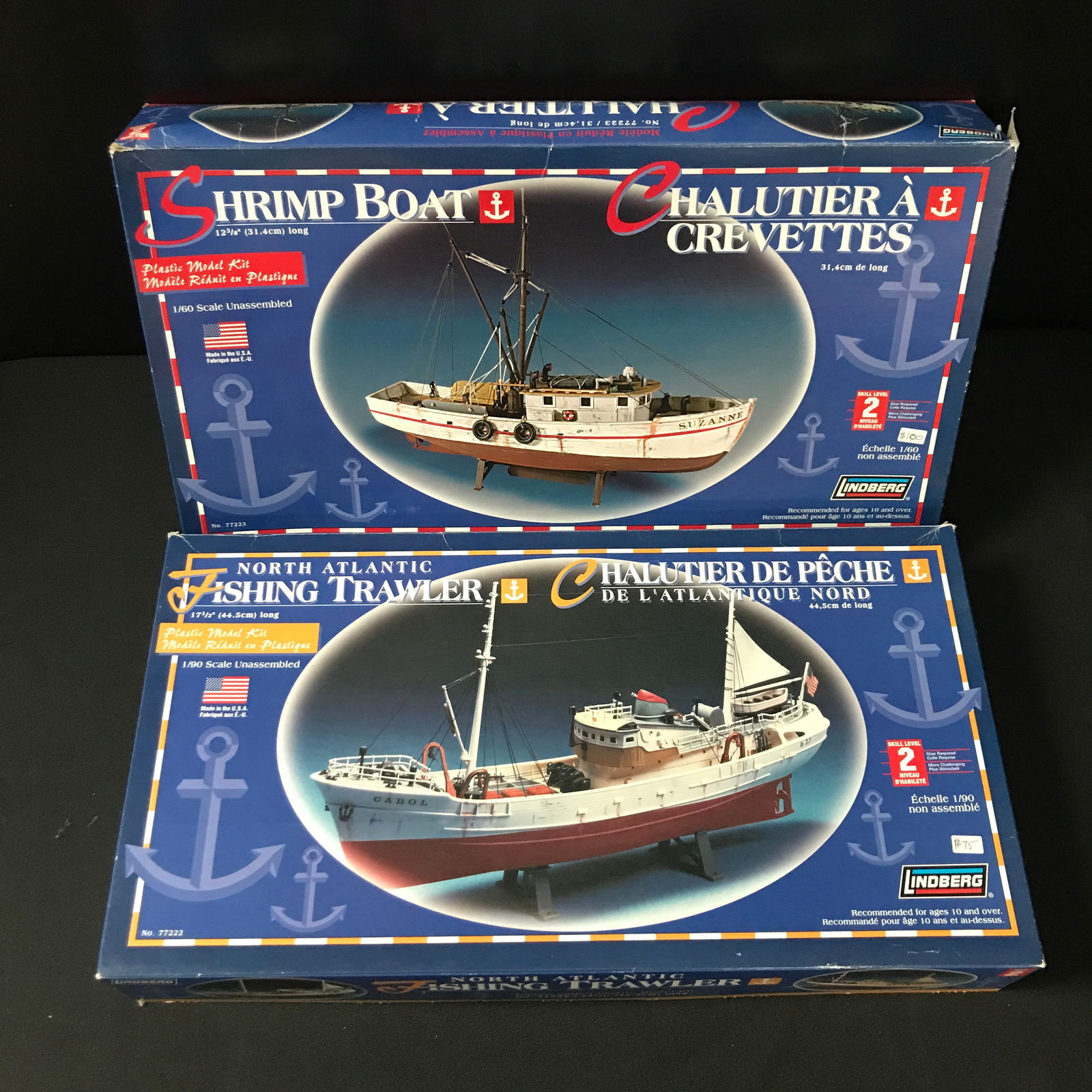 LOT OF 2 FISHING BASED MODEL KITS - IN ORIGINAL PACKAGING (1 of 1)