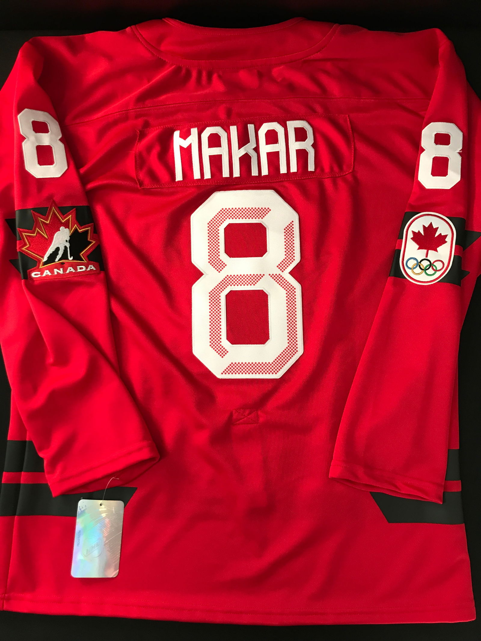 CALE MAKAR 2026 TEAM CANADA OLYMPIC HOCKEY JERSEY (1 of 2)