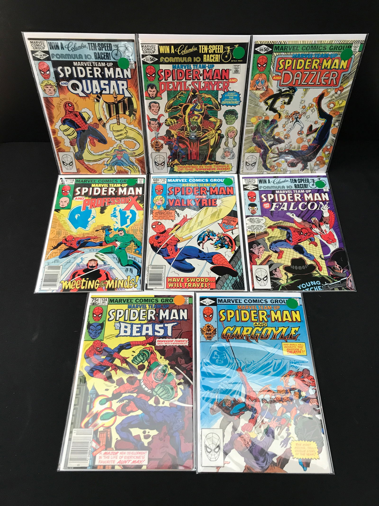 LOT OF 8 MARVEL TEAM UP COMICS FEATURING SPIDEMAN - MARVEL COMICS (1 of 1)