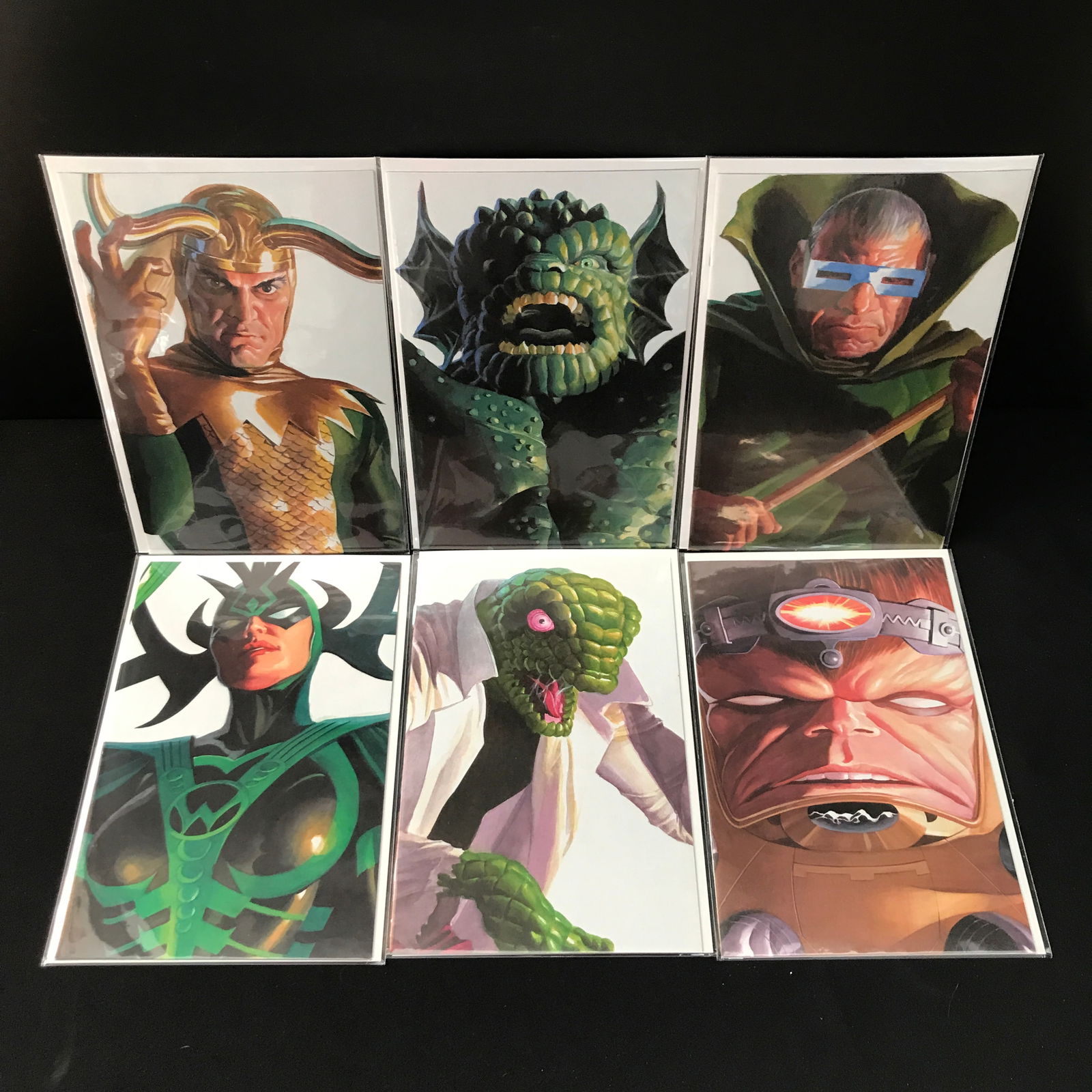 LOT OF 6 ALEX ROSS TIMELESS VARIANT COMICS FEATURING VILLAINS - MARVEL COMICS: Prices are in Canadian dollars