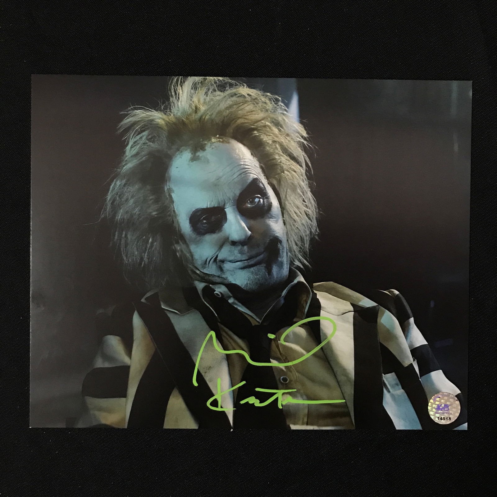 Michael Keaton SIGNED BEETLEJUICE 8X10 - KB COA: Prices are in Canadian dollars