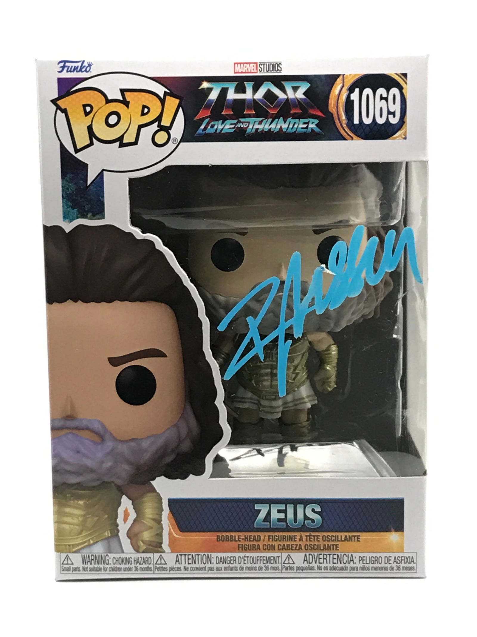 RUSSEL CROWE SIGNED ZEUS FUNKO POP - KB COA (1 of 2)
