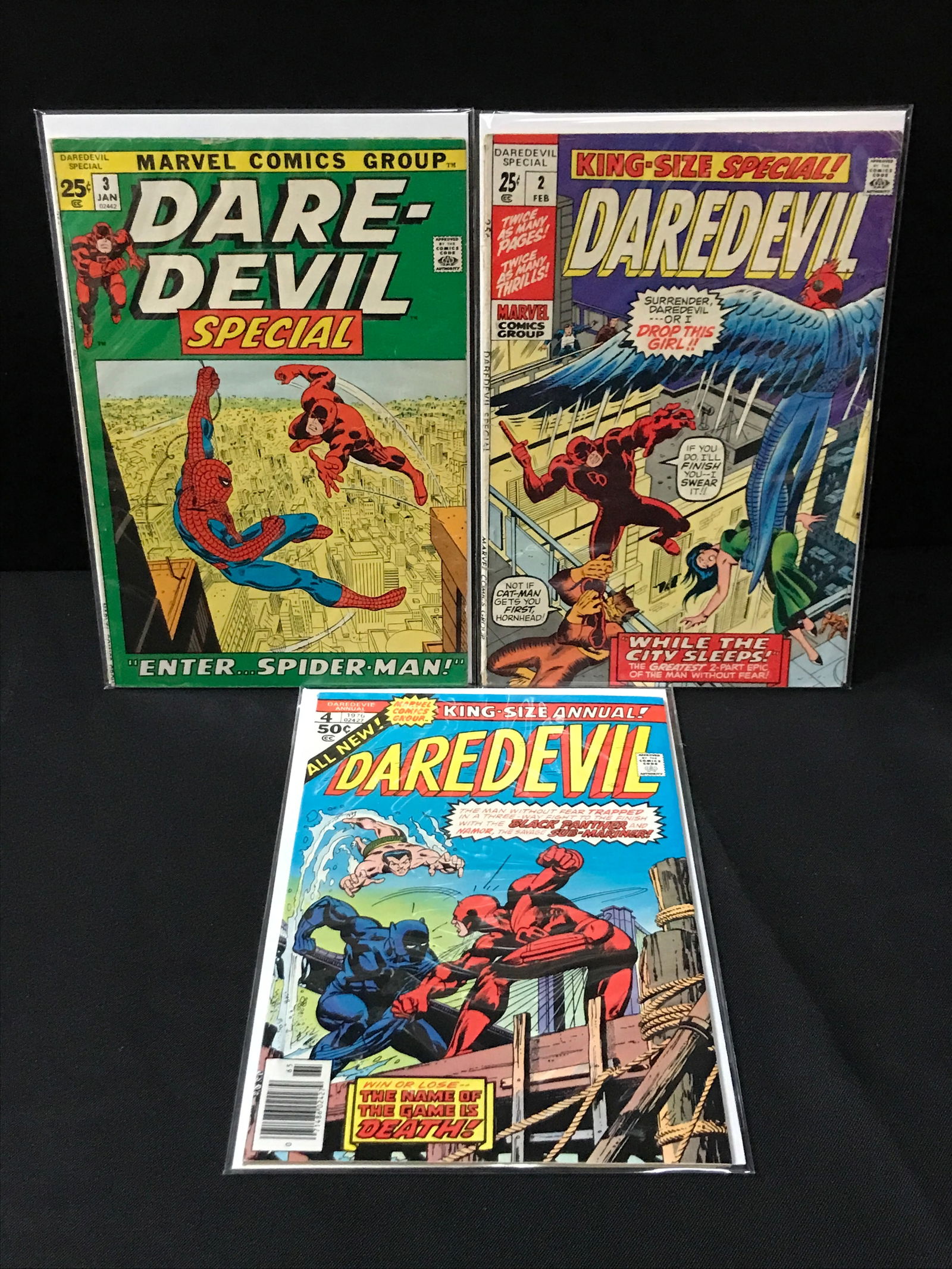 LOT OF 3 DAREDEVIL COMICS - MARVEL COMICS (1 of 1)