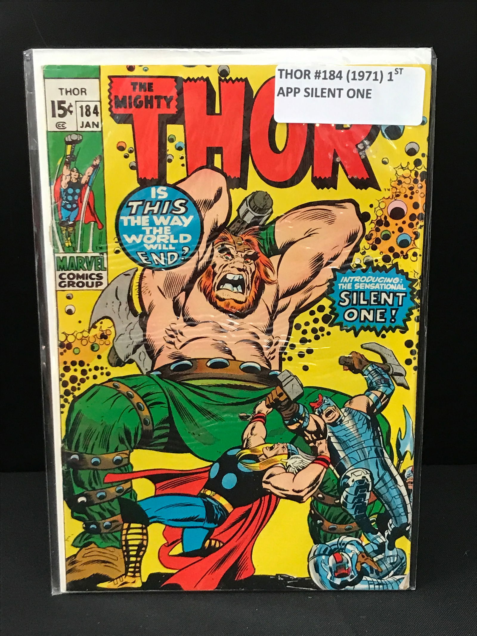 THE MIGHTY THOR #184 (1971) 1ST SILENT ONE - MARVEL COMICS (1 of 1)