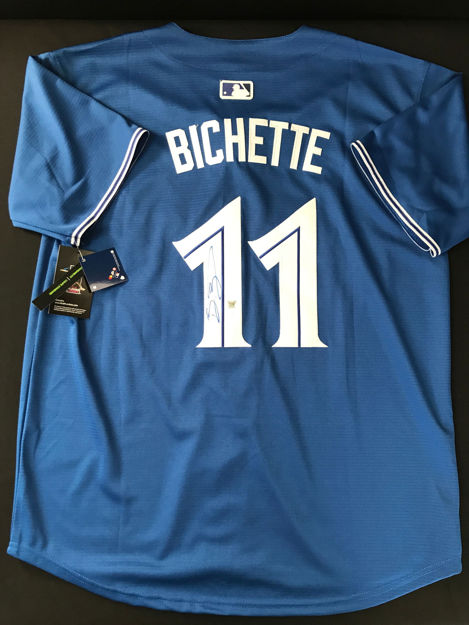 BO BICHETTE SIGNED TORONTO BLUE JAYS CUSTOM BASEBALL JERSEY - ACE COA (1 of 3)
