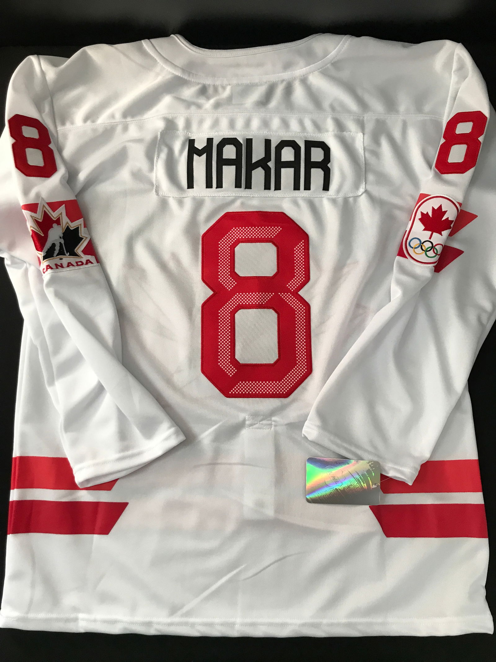 CALE MAKAR 2026 TEAM CANADA OLYMPIC HOCKEY JERSEY (1 of 2)