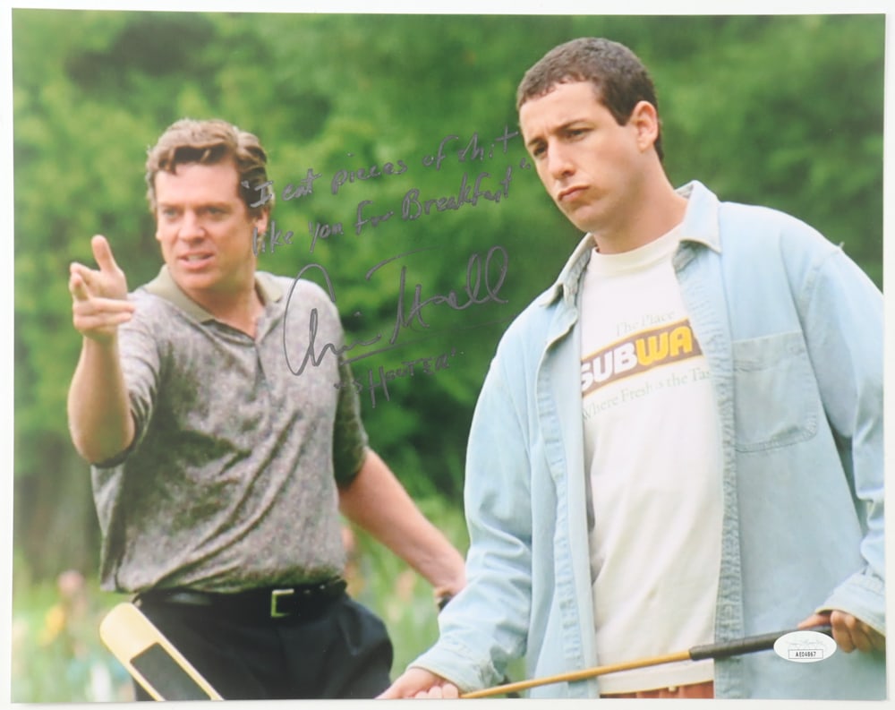 CHRISTOPHER MCDONALD SIGNED AND INSCRIBED HAPPY GILMORE 8X10 - JSA COA: Prices are in Canadian dollars