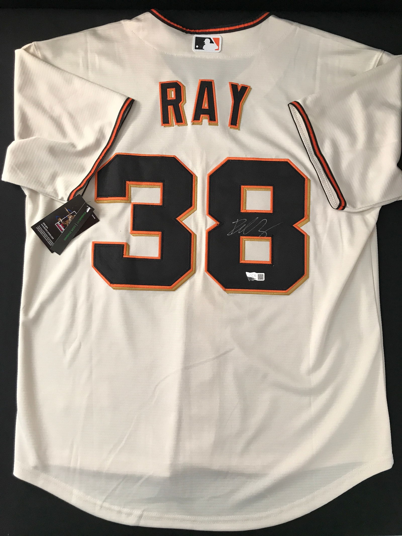ROBBIE RAY SIGNED San Francisco GIANTS CUSTOM BASEBALL JERSEY - ACE COA: Prices are in Canadian dollars