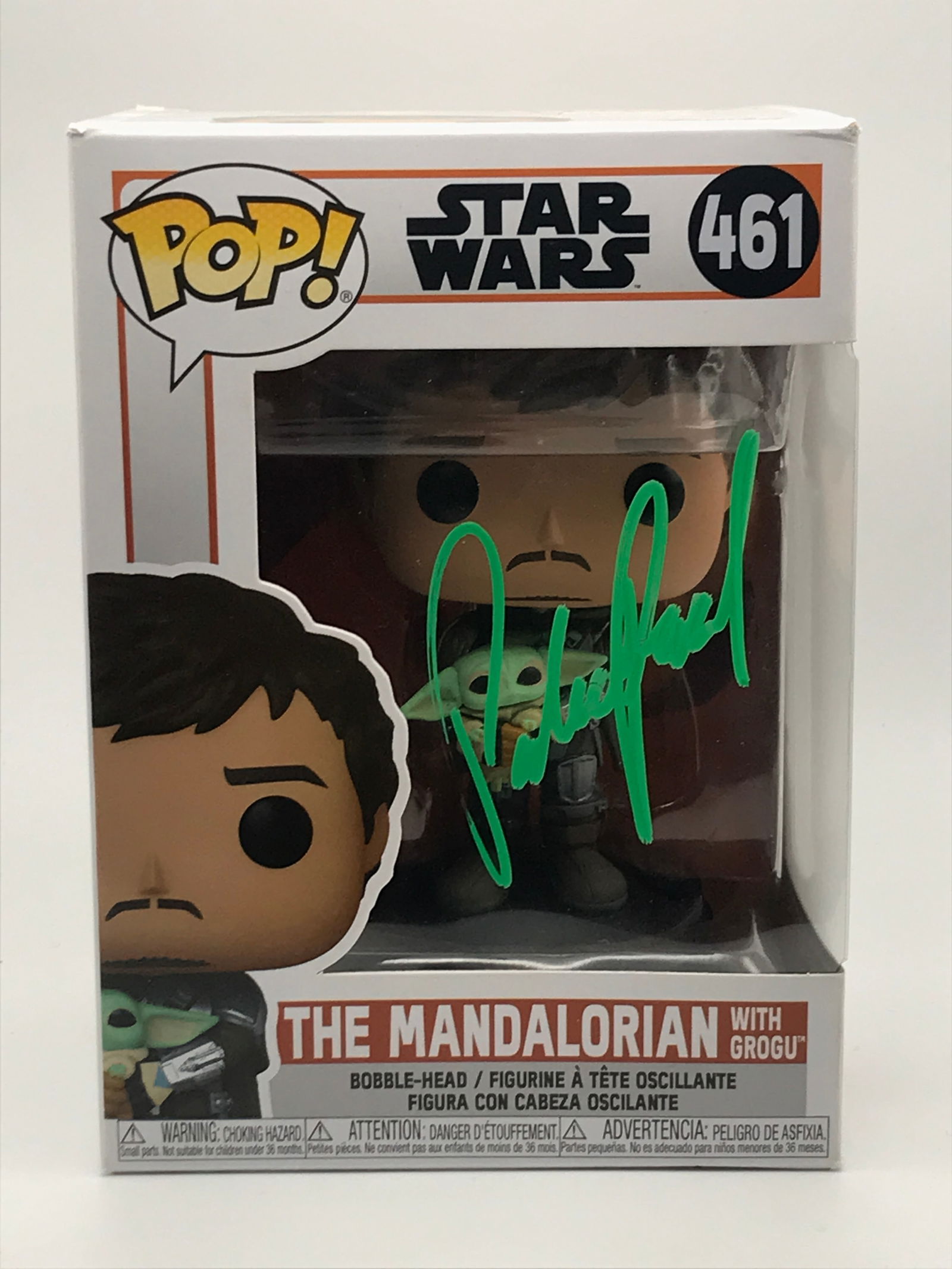 PEDRO PASCAL SIGNED MANDALORIAN FUNKO POP - KB COA (1 of 2)